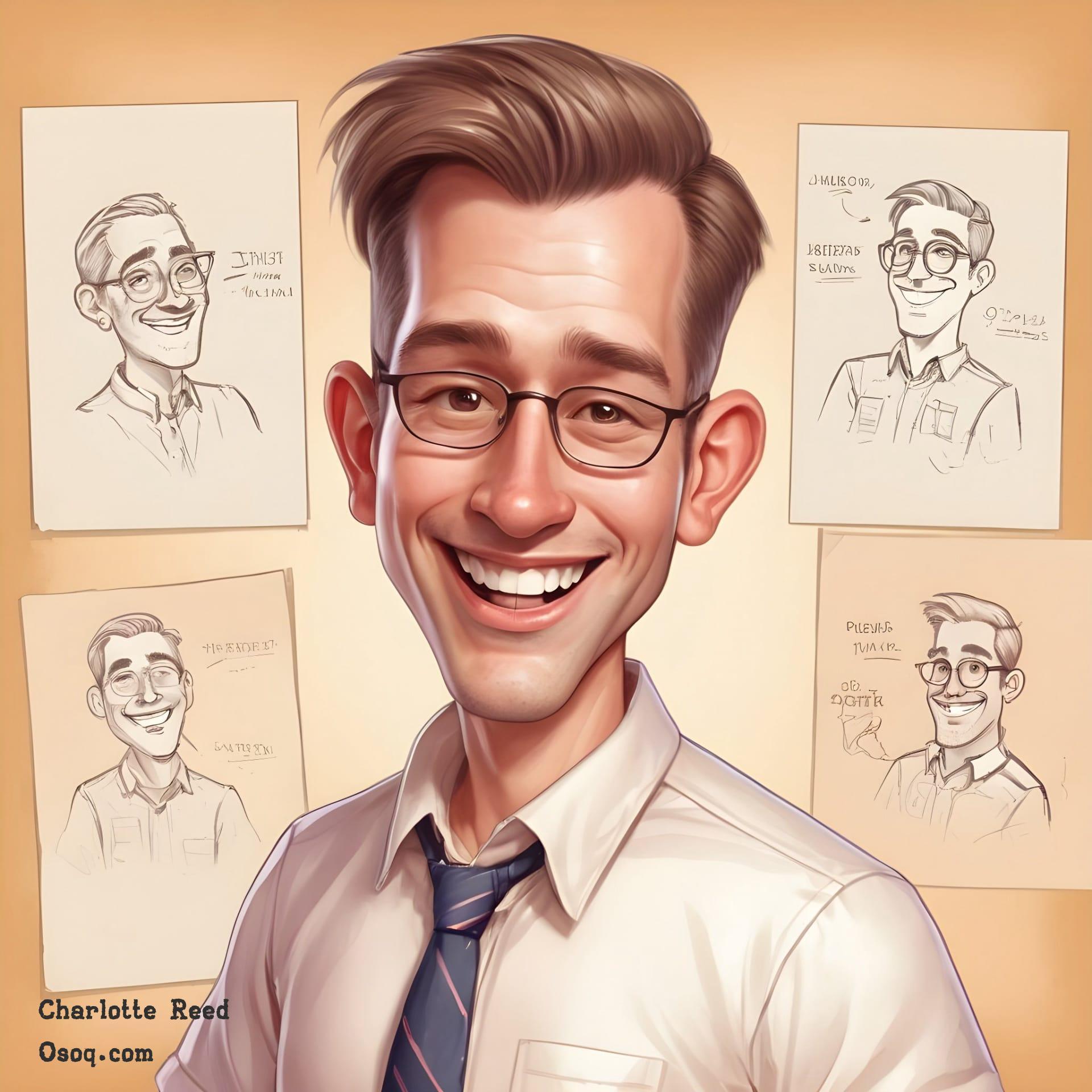 Caricature of a teacher 12