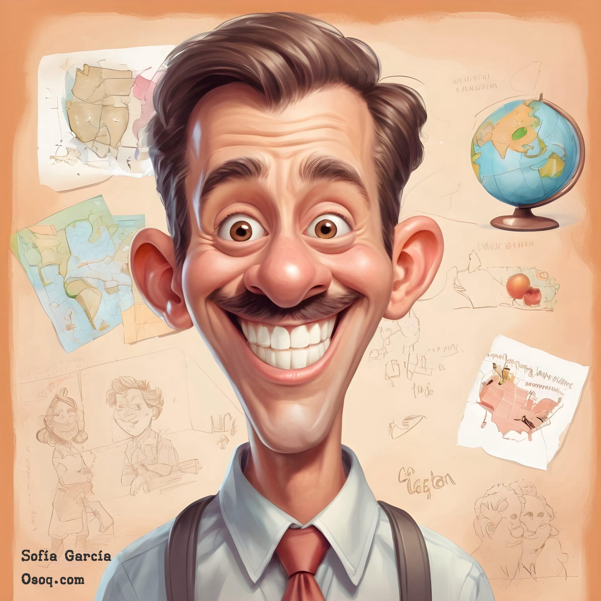 Caricature of a teacher 13