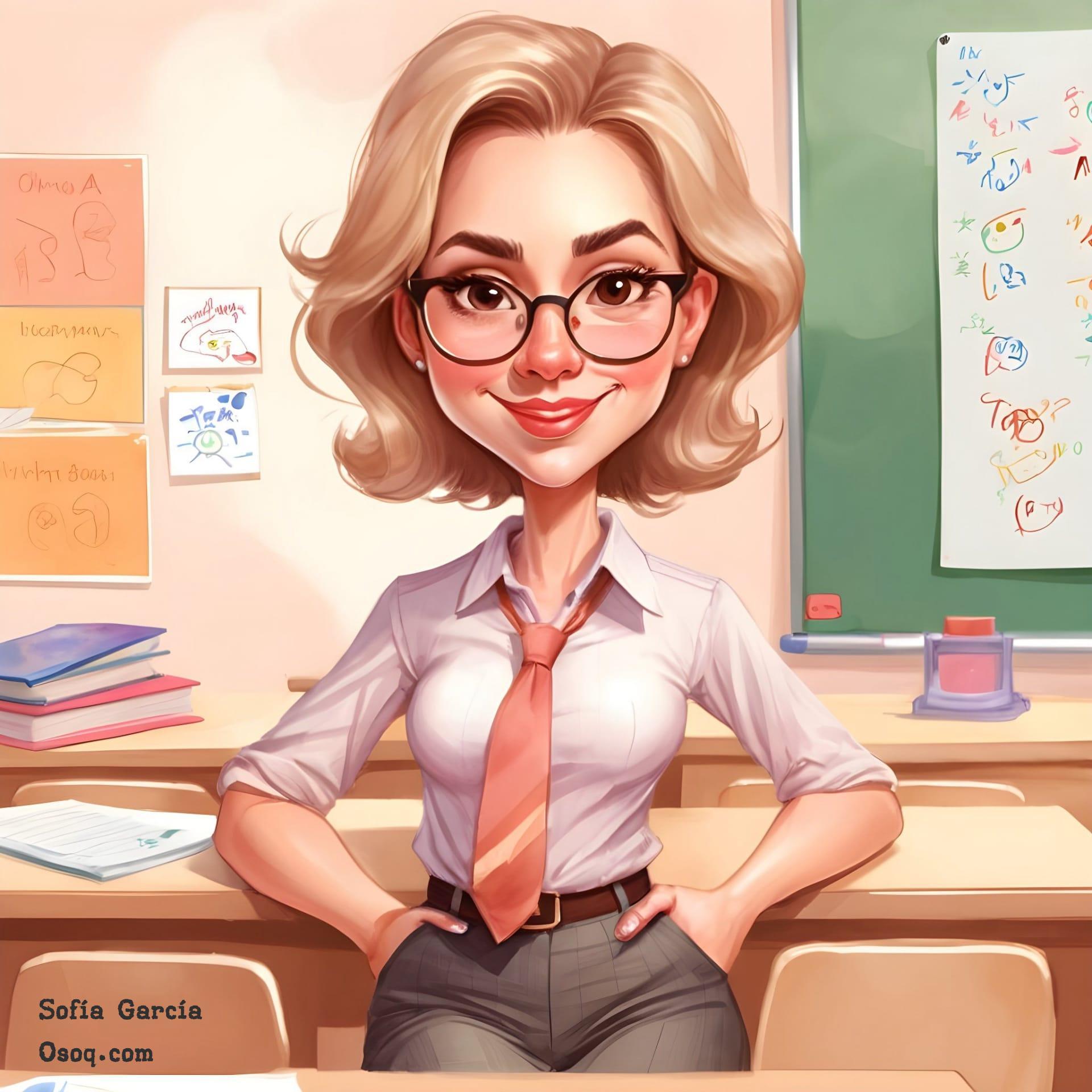 Caricature of a teacher 14