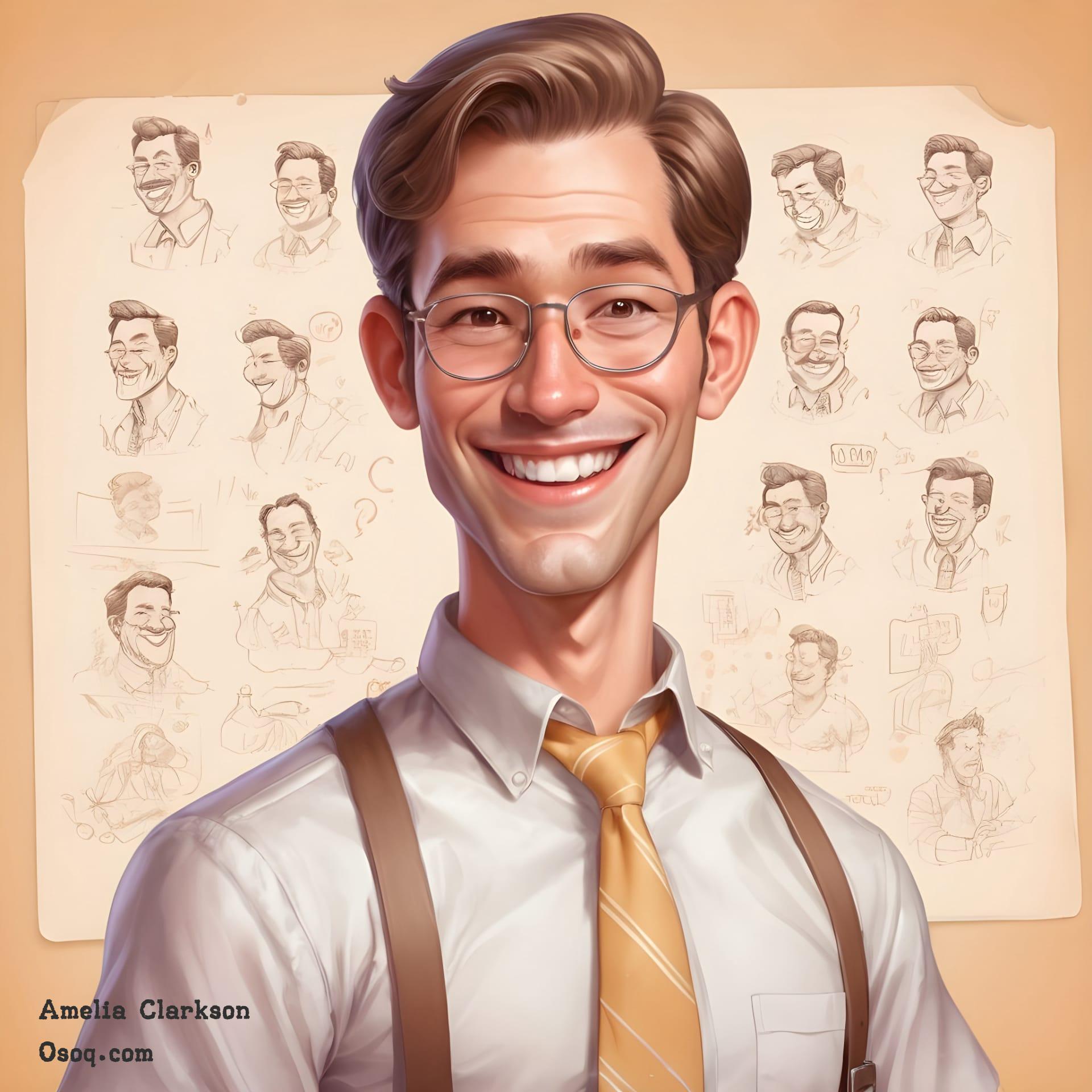 Caricature of a teacher 18