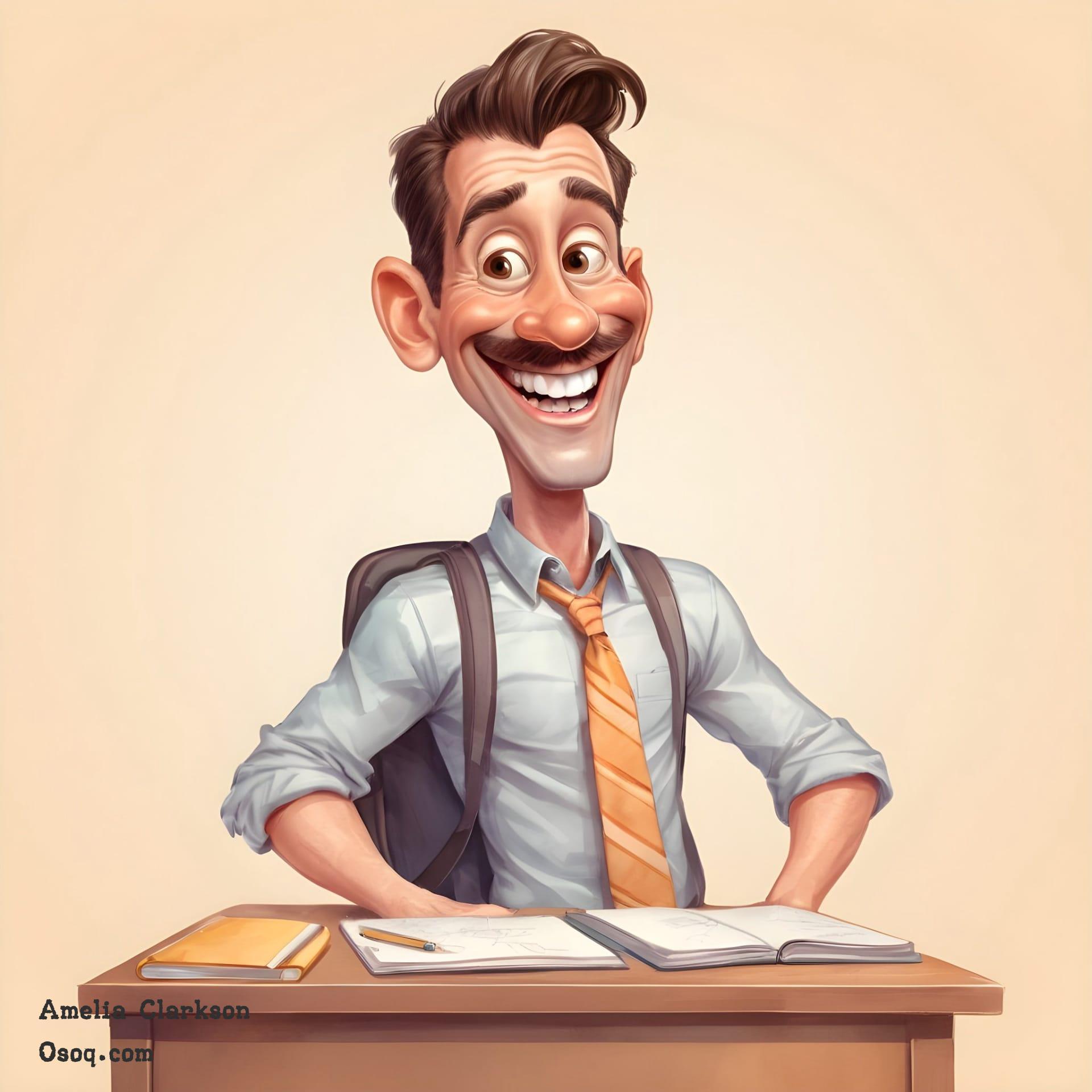 Caricature of a teacher 19