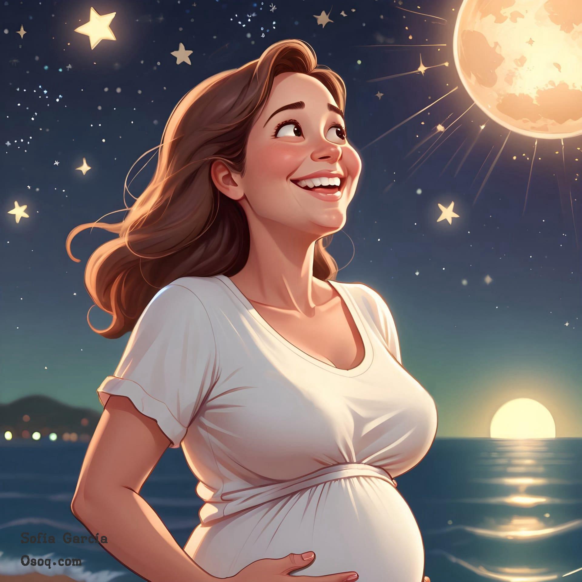 Caricature pregnant woman 13