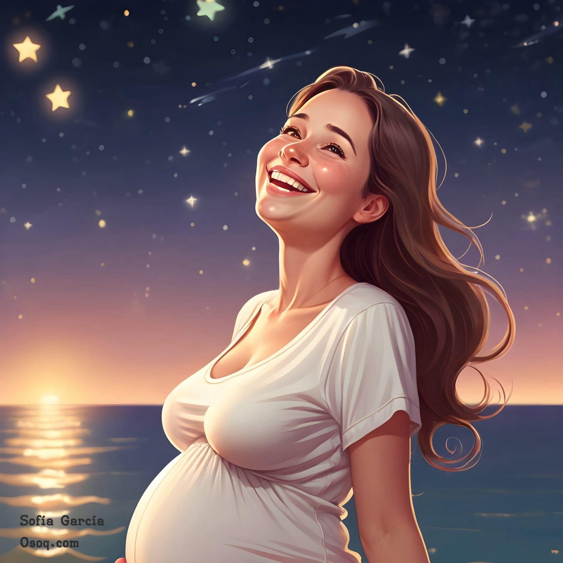 Caricature pregnant woman 14