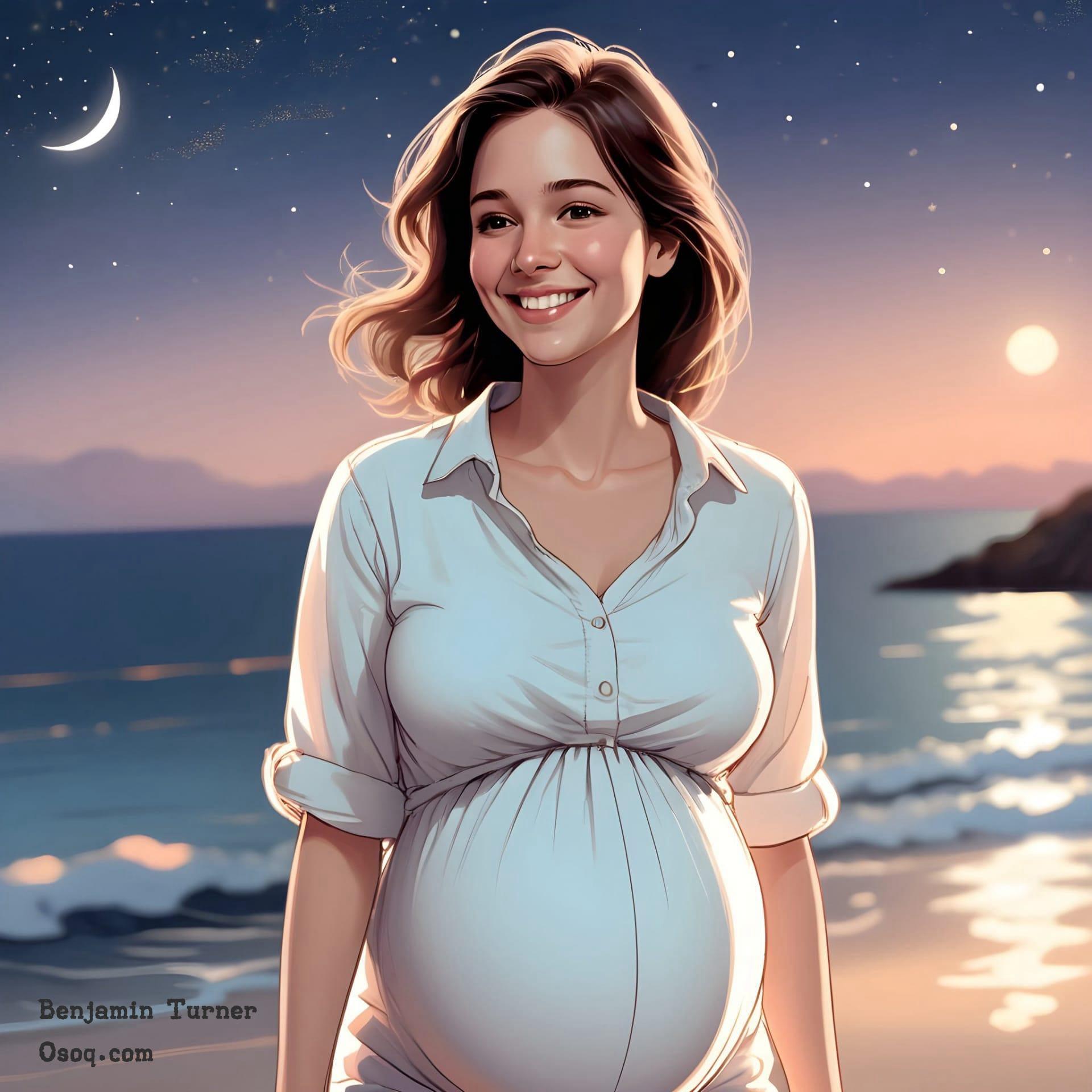 Caricature pregnant woman 16