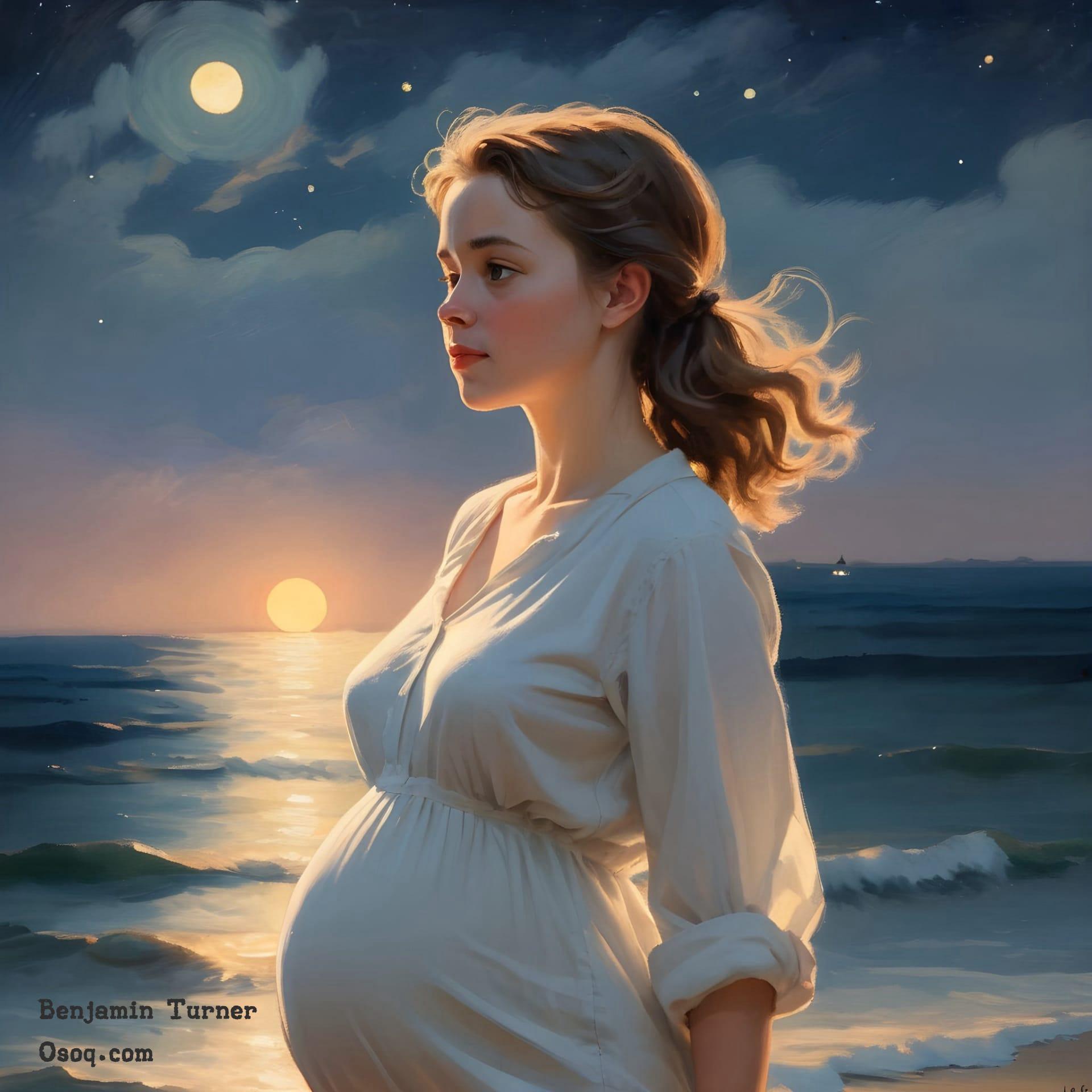 Caricature pregnant woman 17