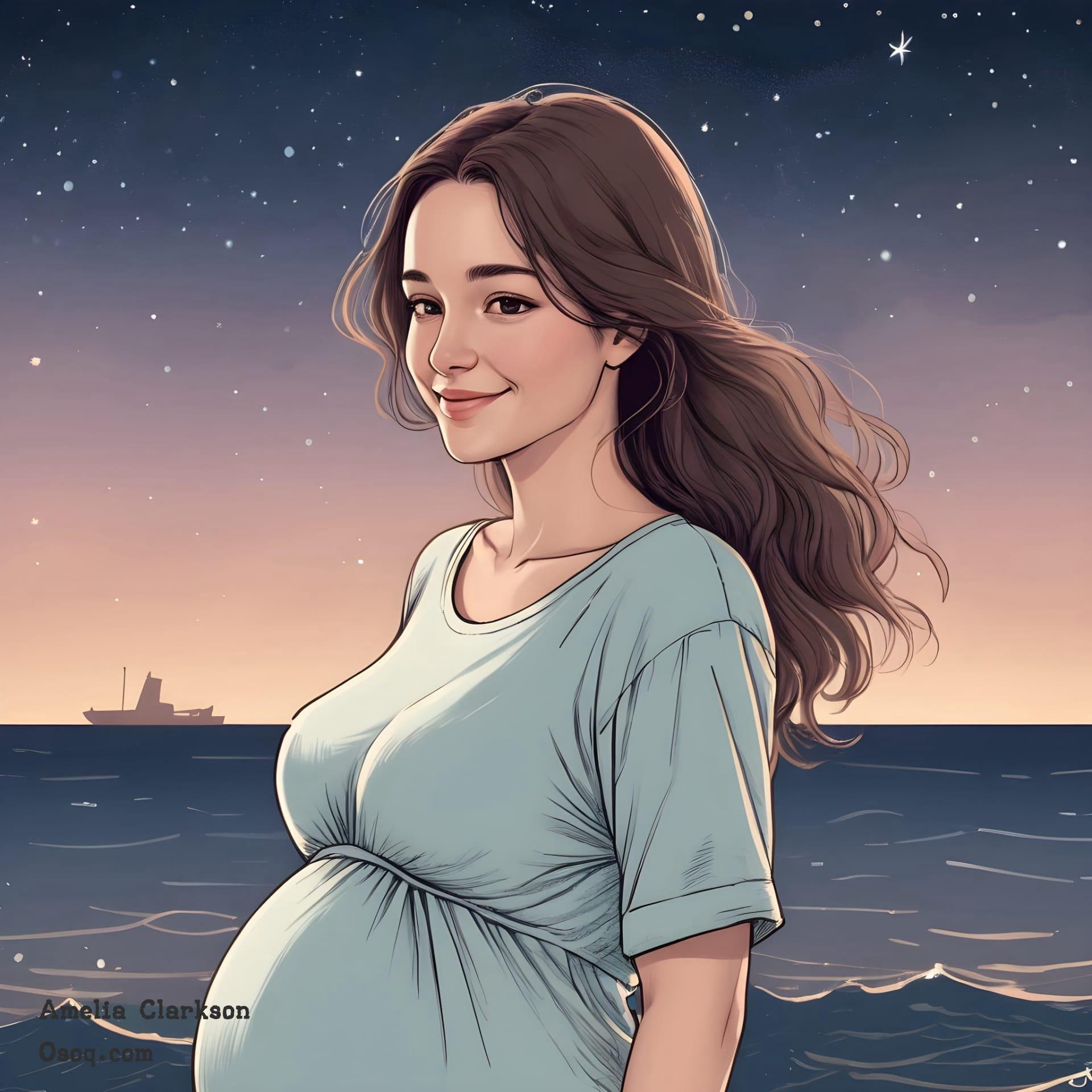 Caricature pregnant woman 18