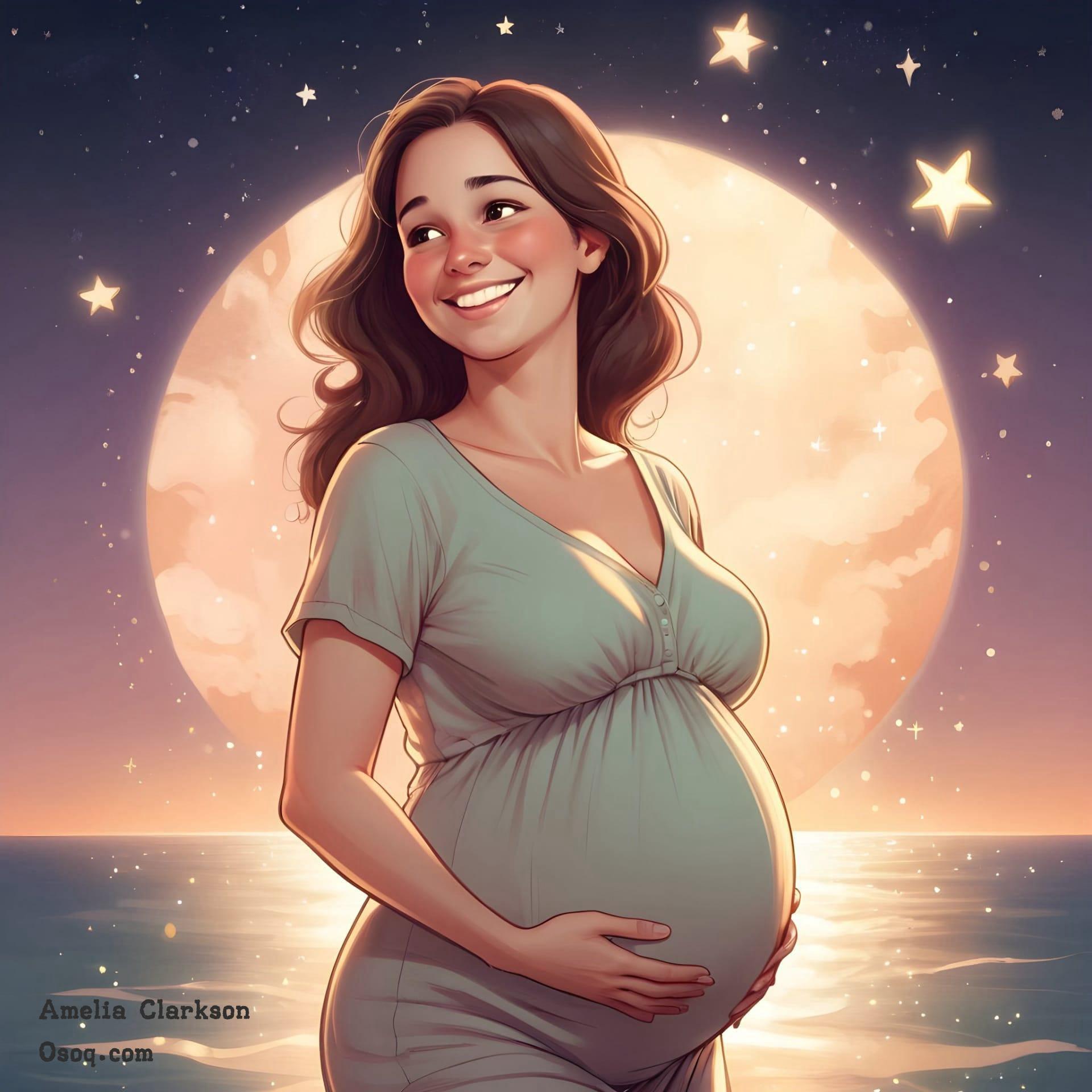 Caricature pregnant woman 19