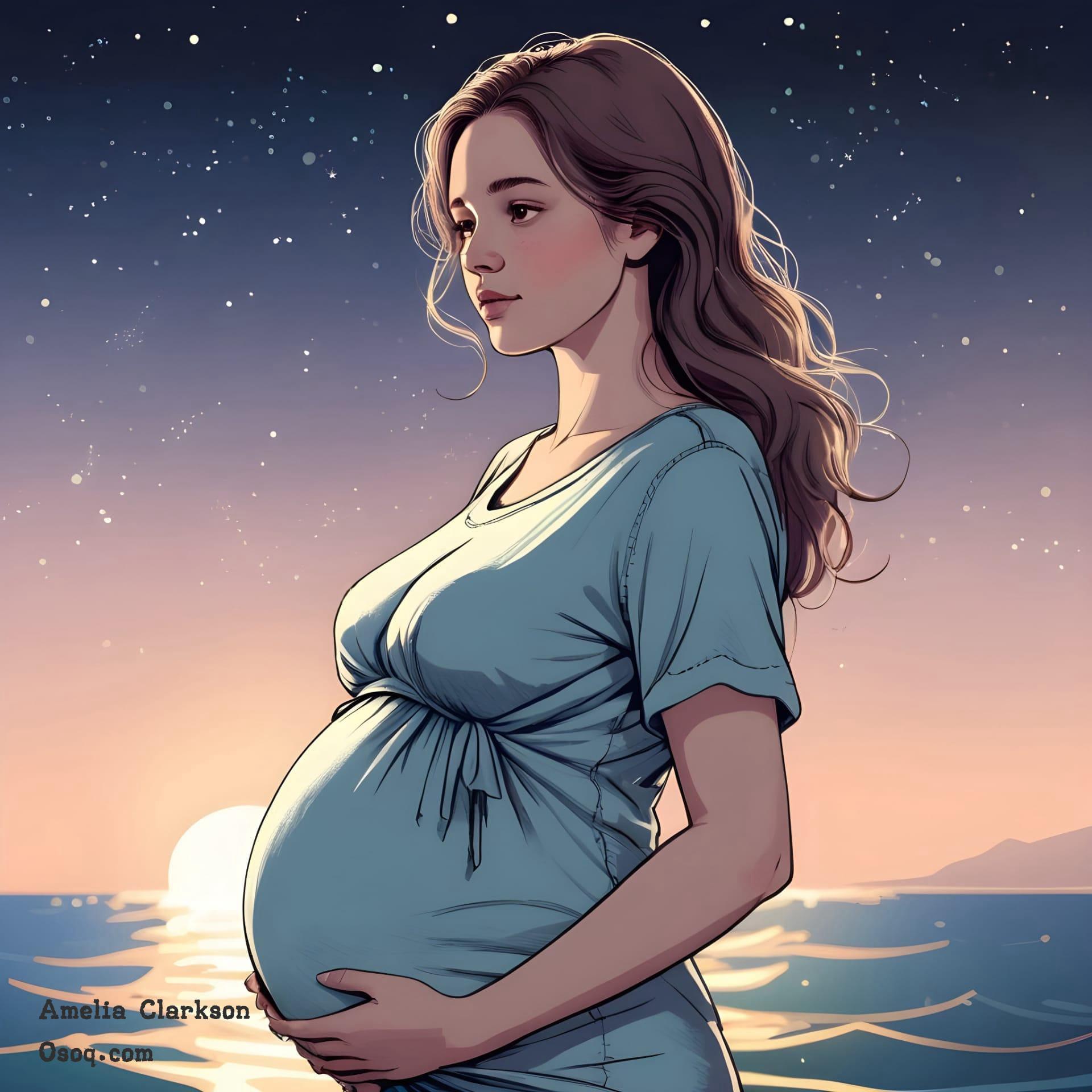 Caricature pregnant woman 20