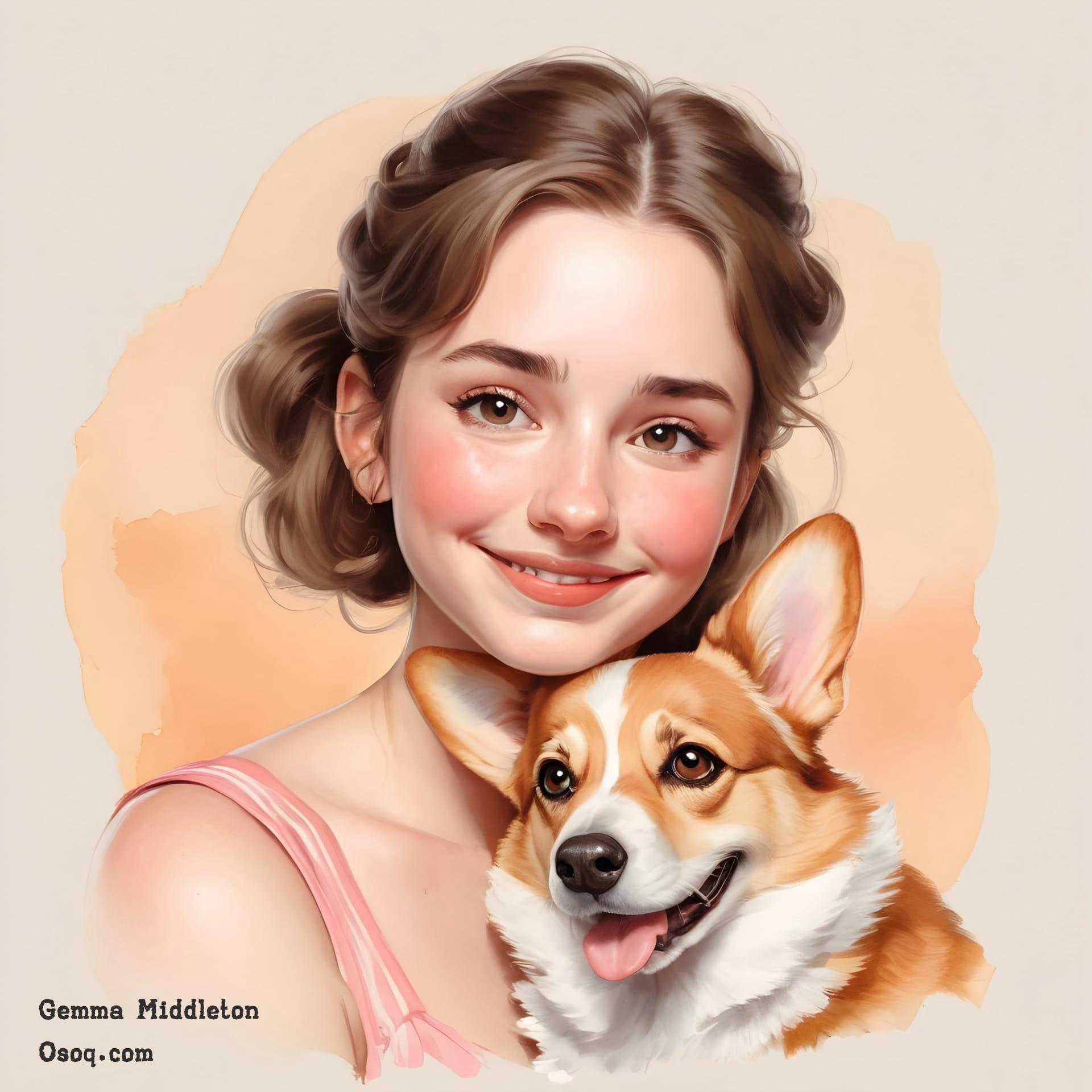 Cartoon dog portrait 01