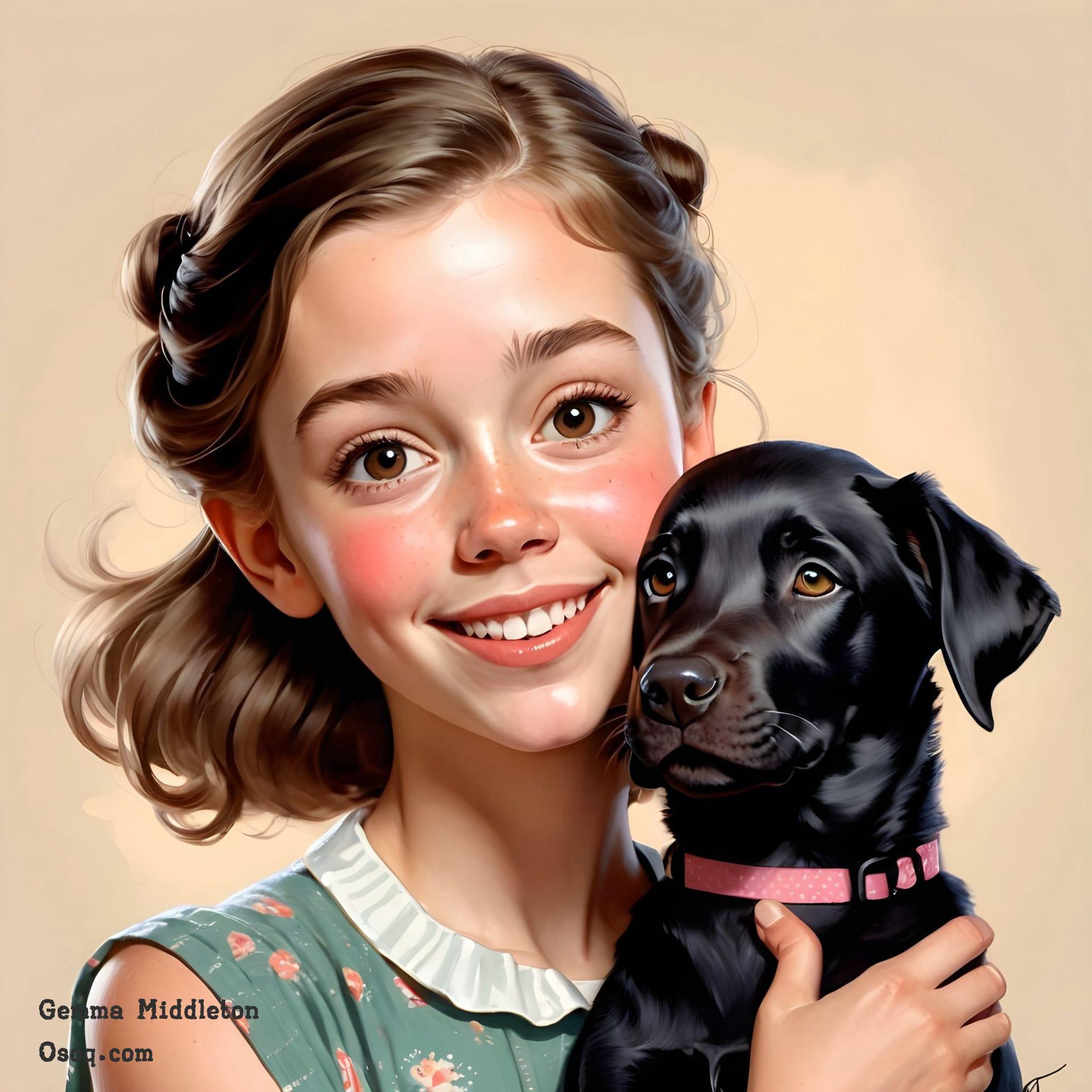 Cartoon dog portrait 02