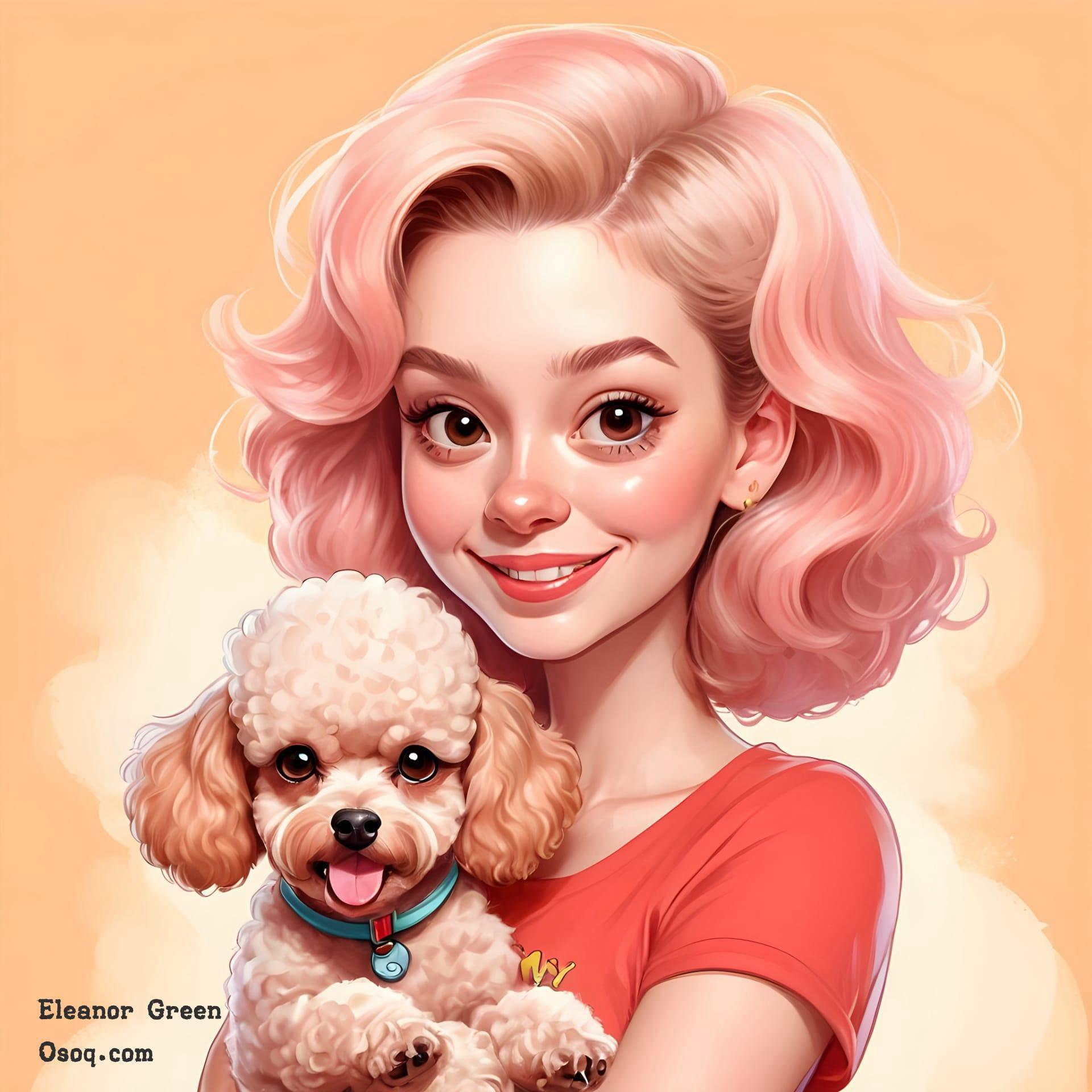 Cartoon dog portrait 04