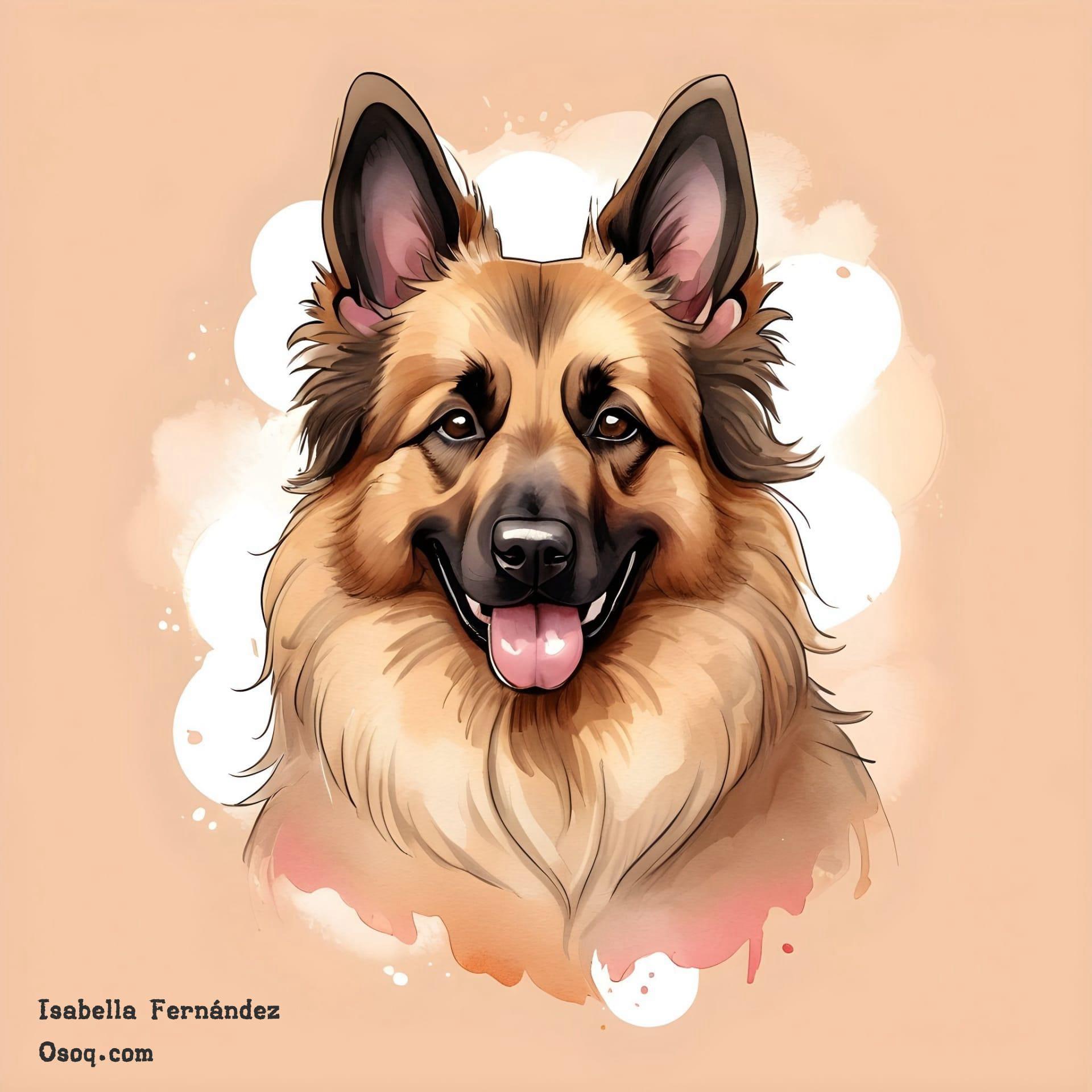 Cartoon dog portrait 06