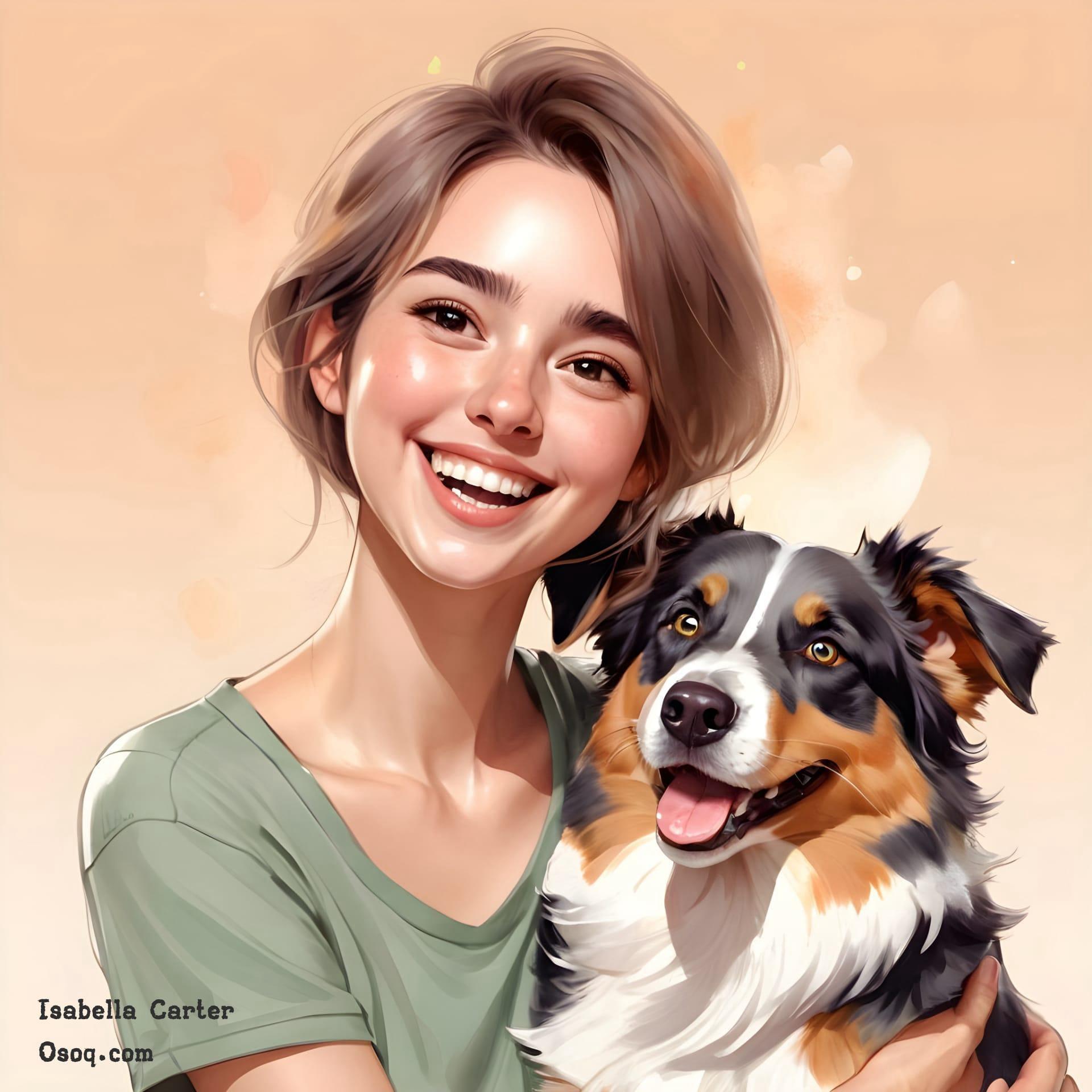 Cartoon dog portrait 10