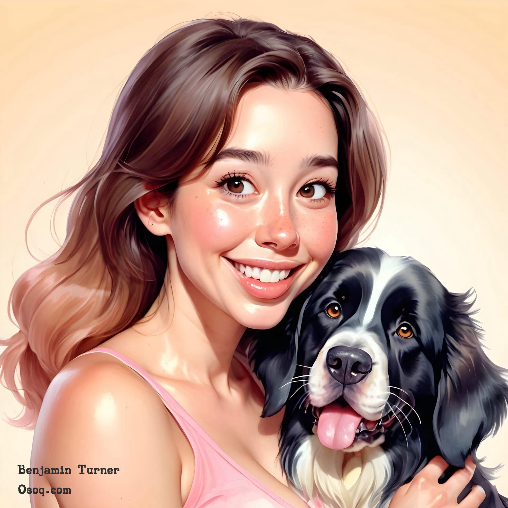 Cartoon dog portrait 16