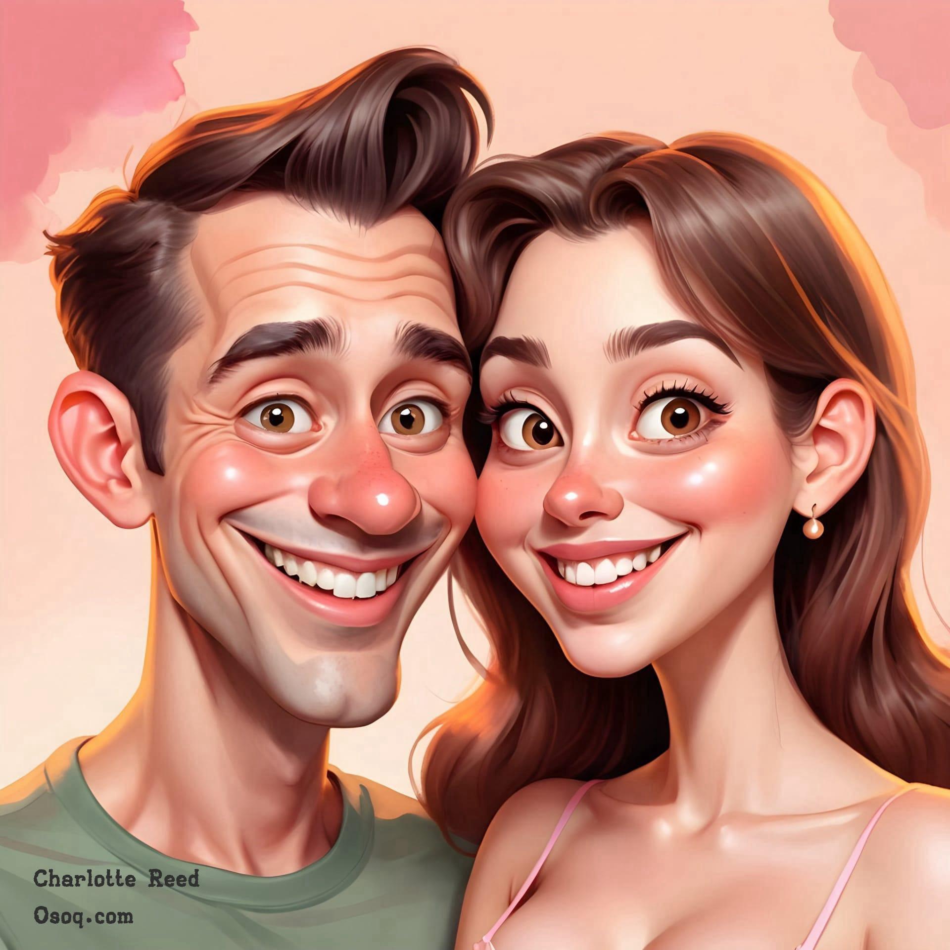 Couple caricature 04