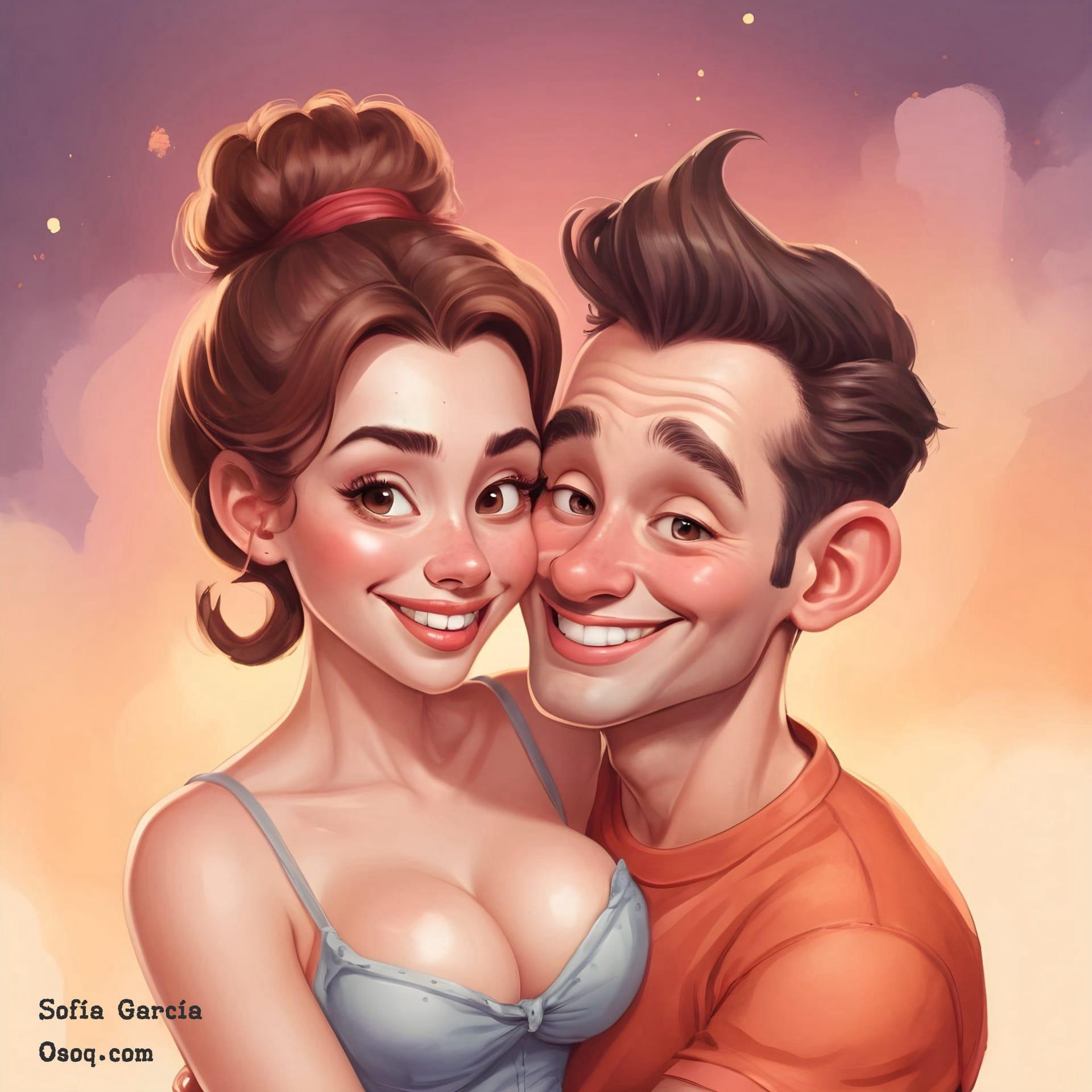 Couple caricature 06