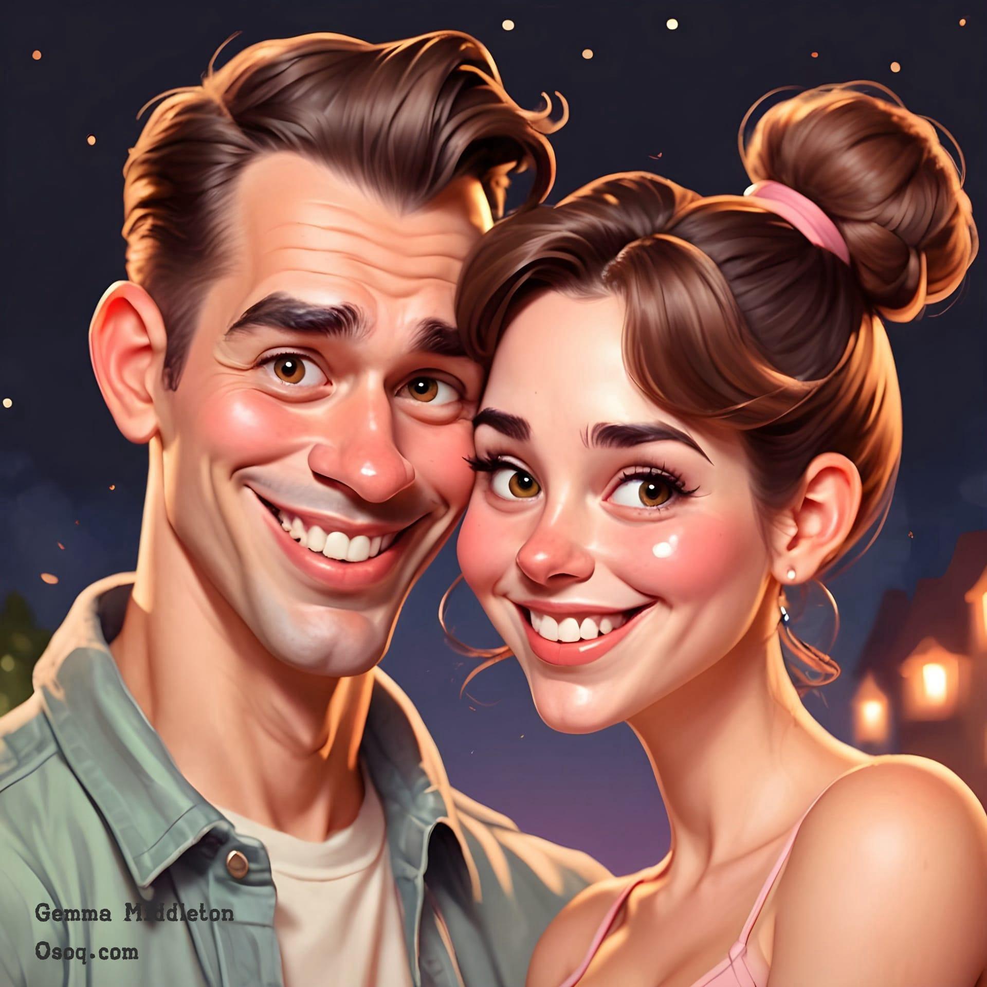 Couple caricature 11