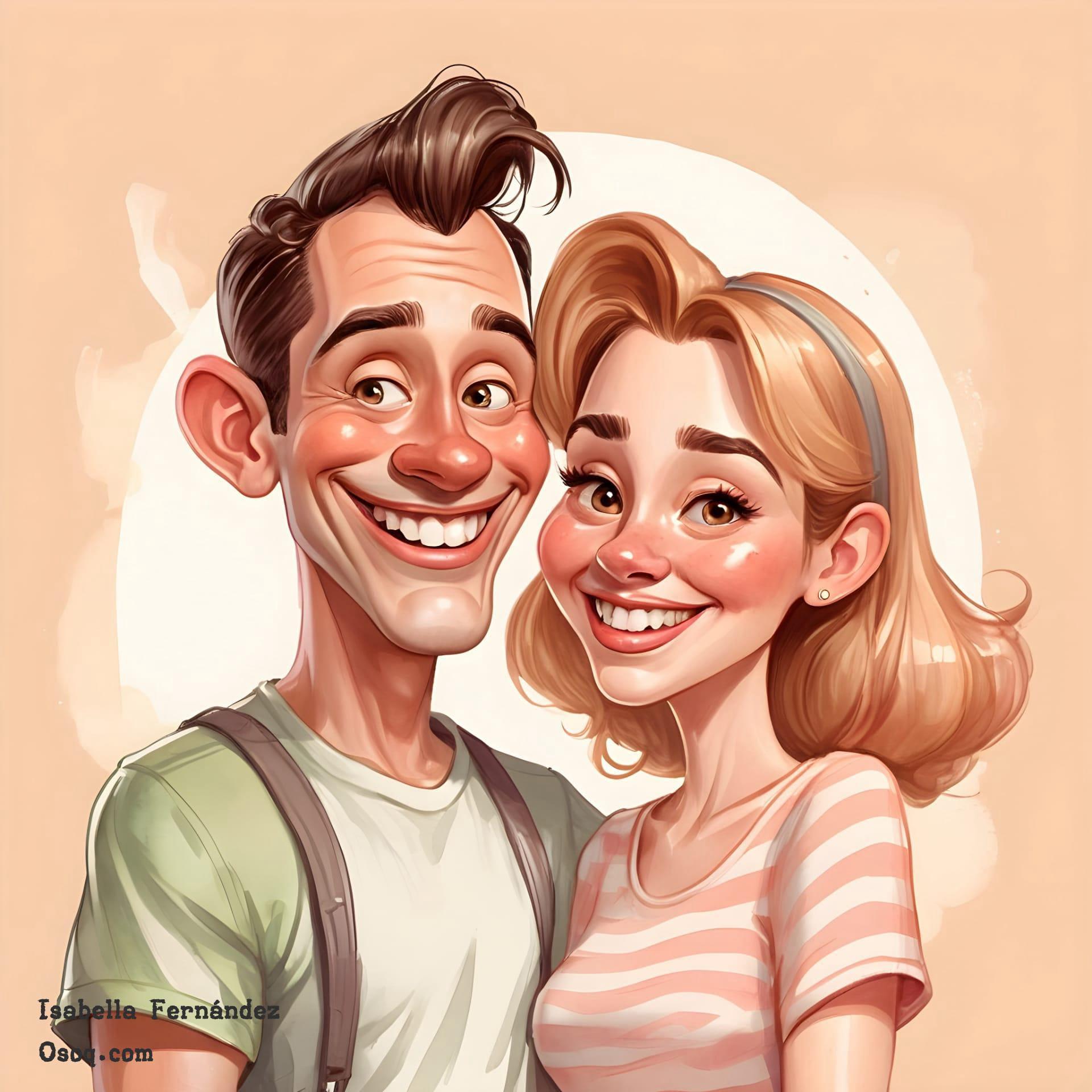 Couple photos in cartoon 07