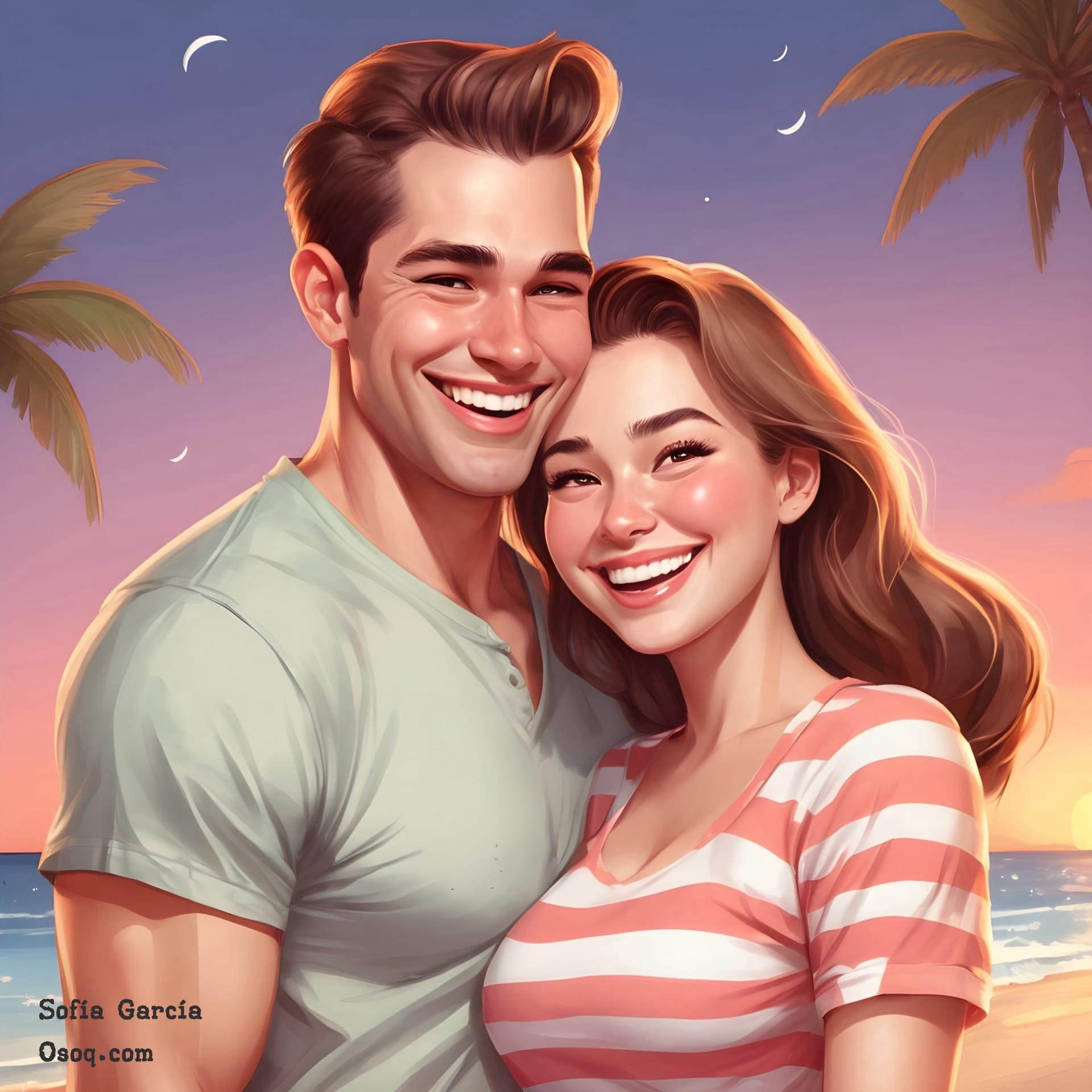 Couple photos in cartoon 13