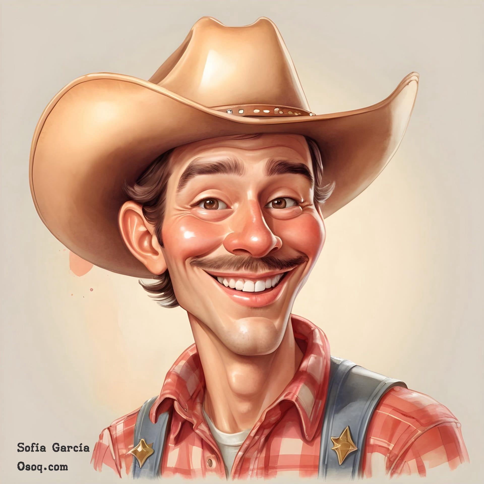 Cowboy caricature 01