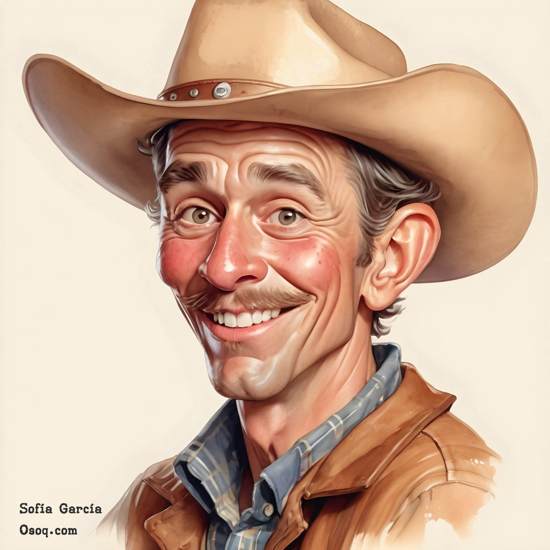 Cowboy caricature 03