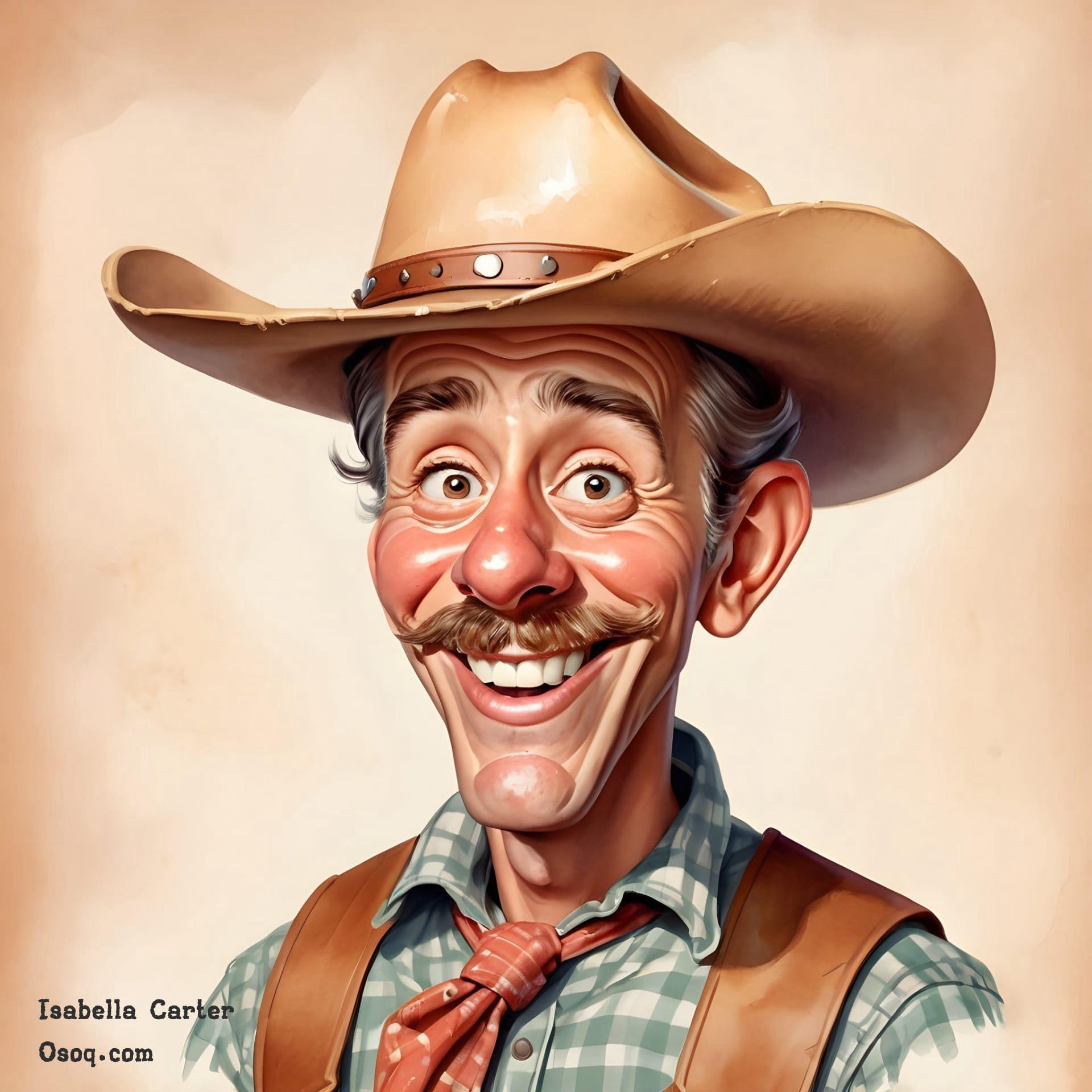 Cowboy caricature 13