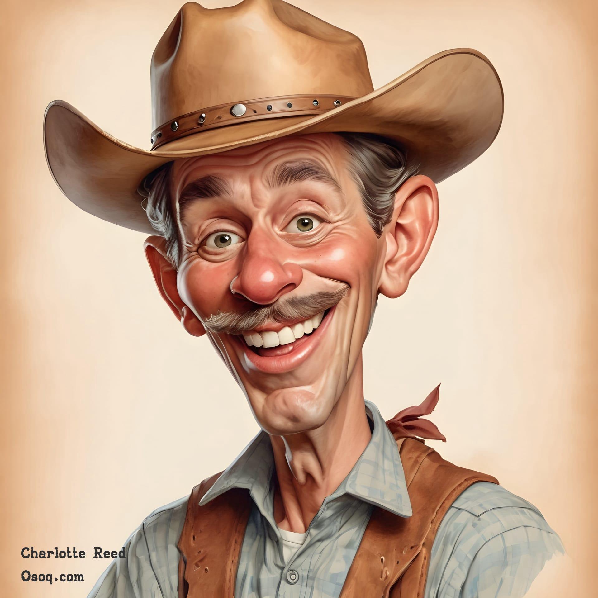 Cowboy caricature 15