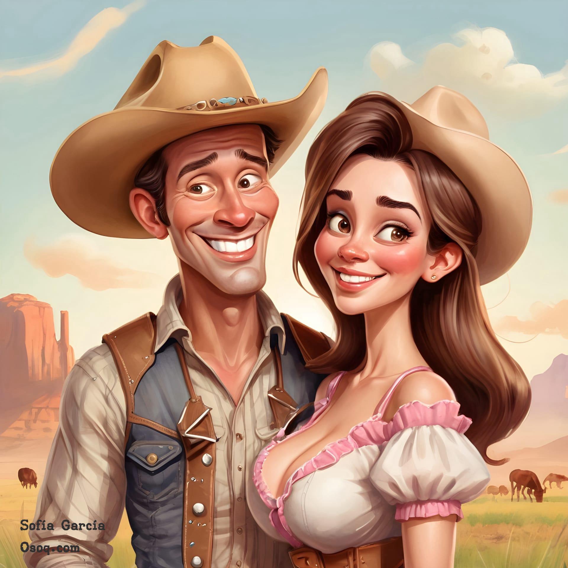 Cowboy caricature 17