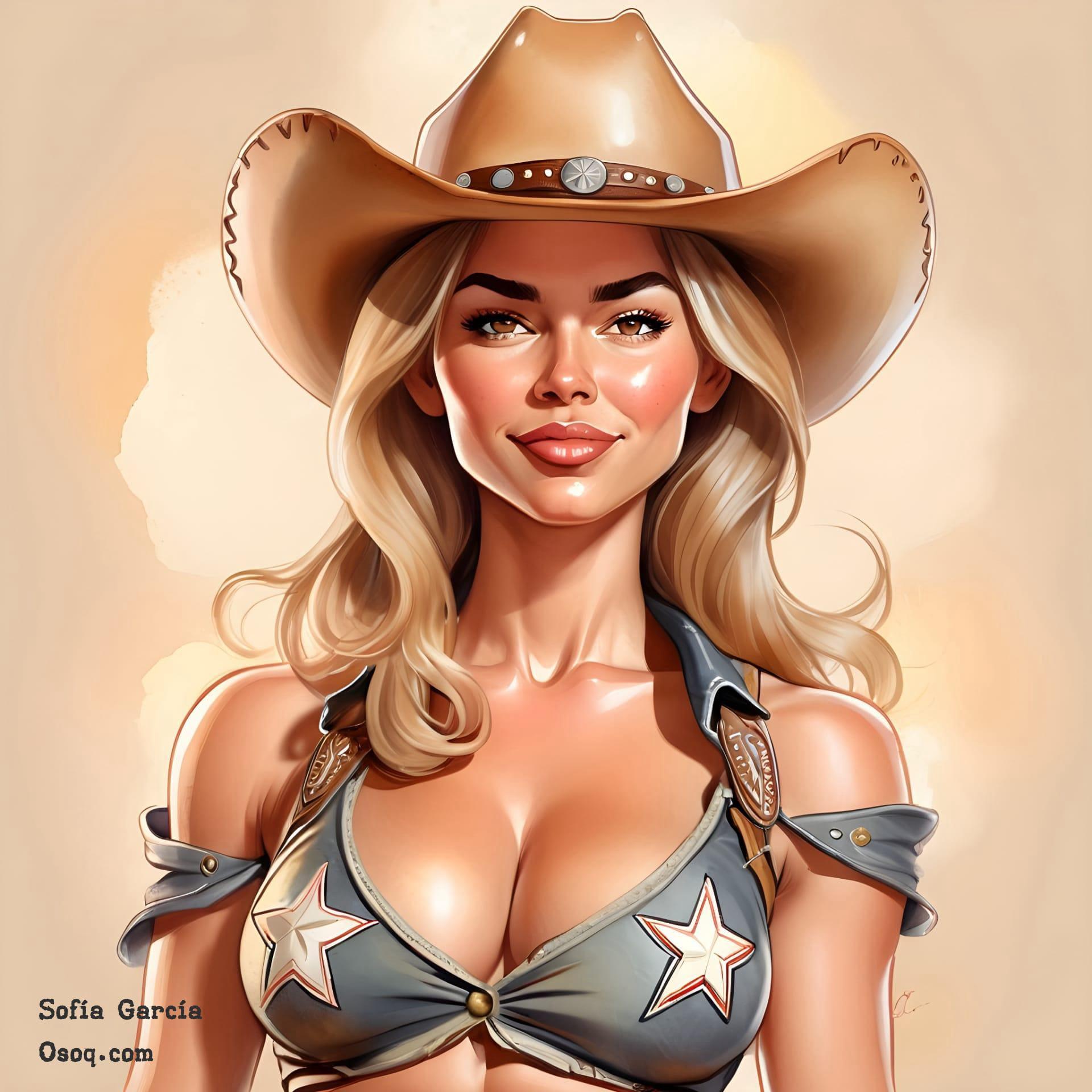 Cowboy caricature 18