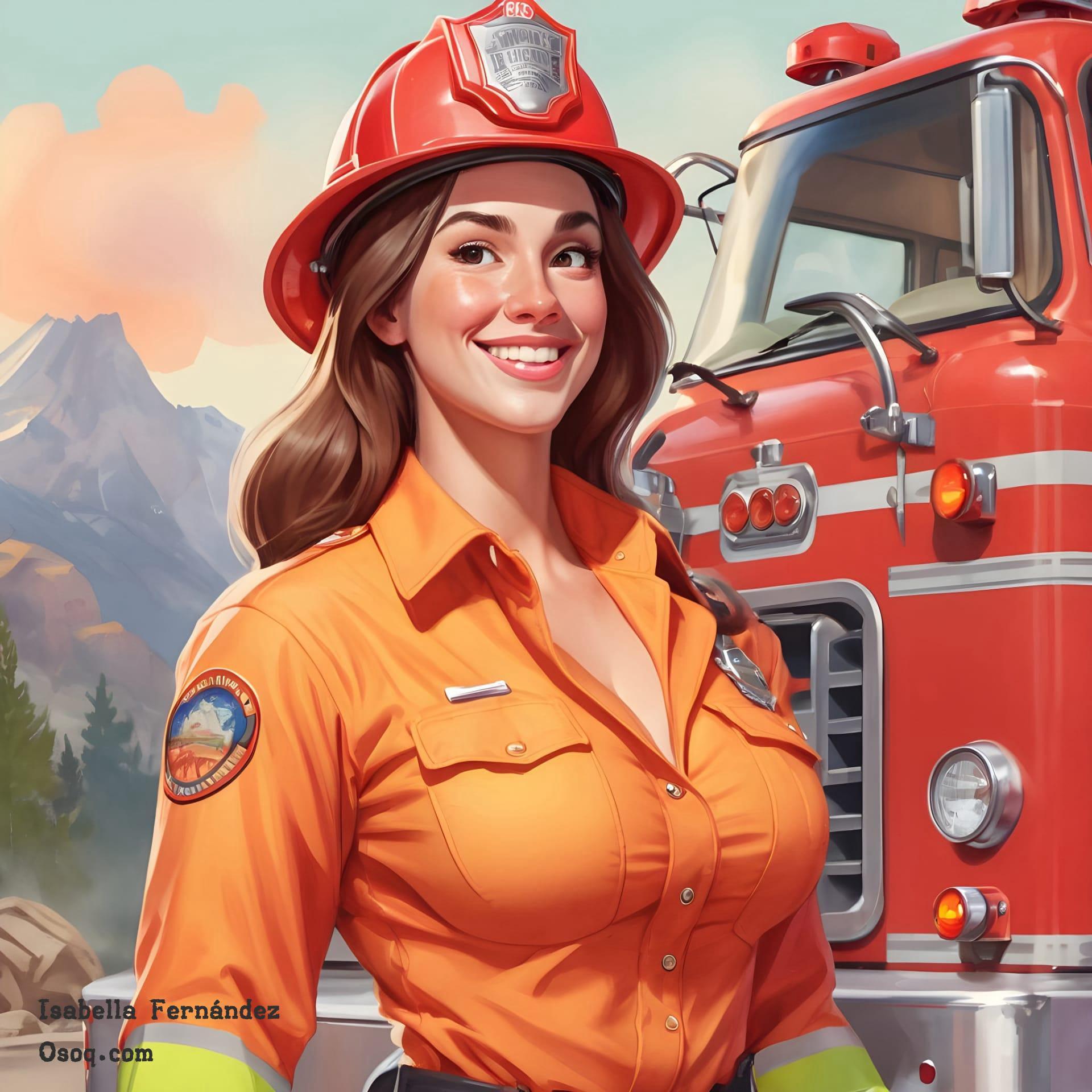 Firefighter caricature 01