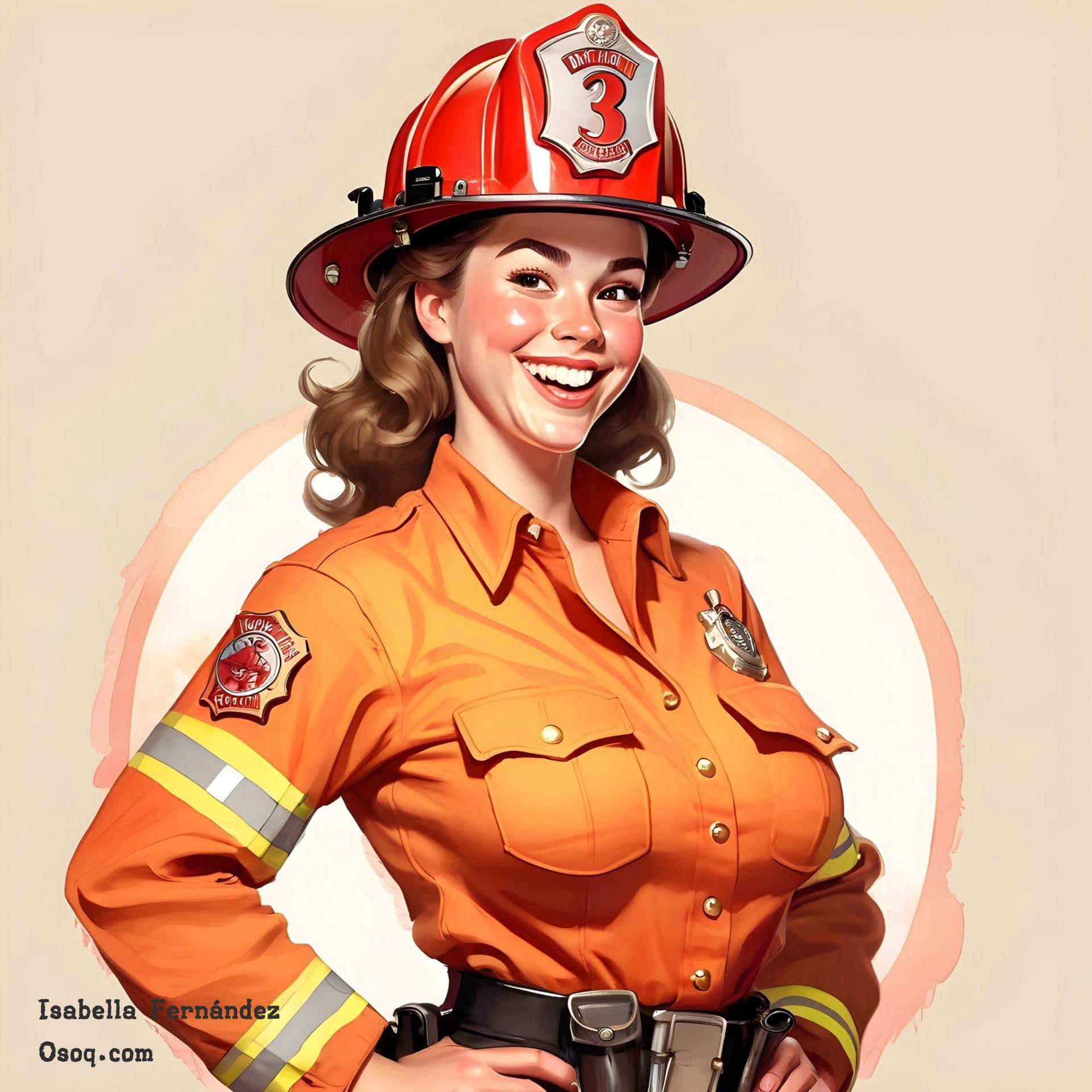 Firefighter caricature 02