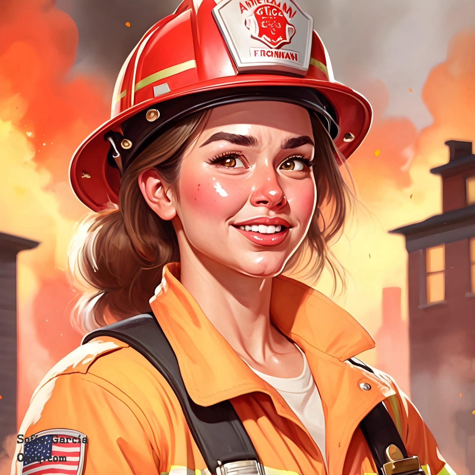 Firefighter caricature 06