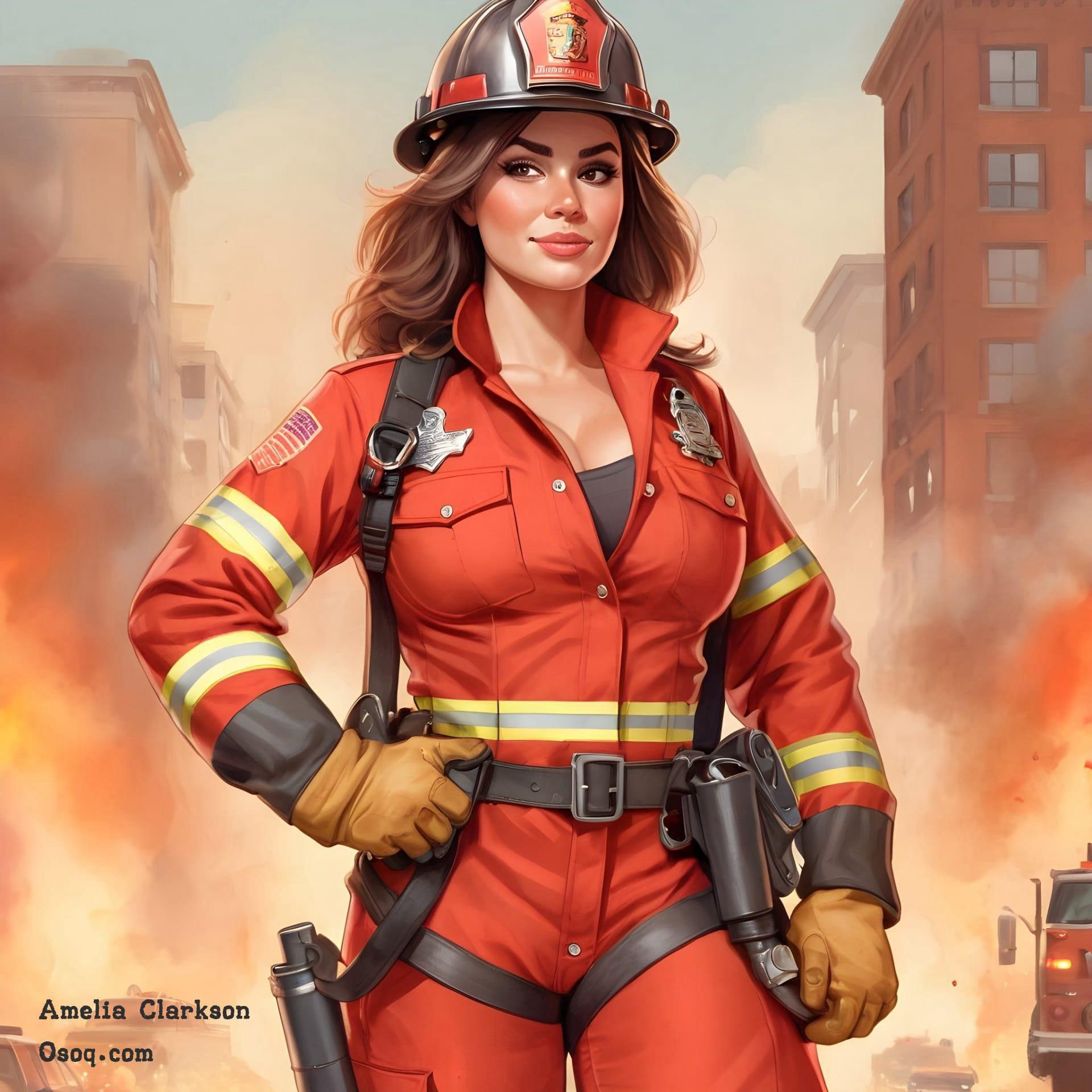 Firefighter caricature 10