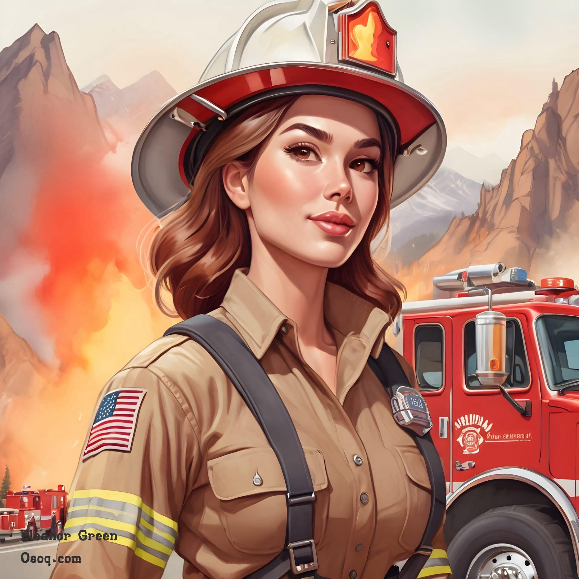 Firefighter caricature 15