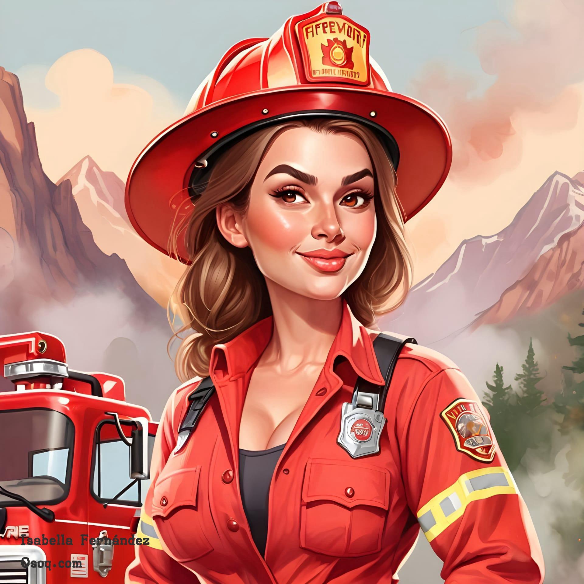 Firefighter caricature 16