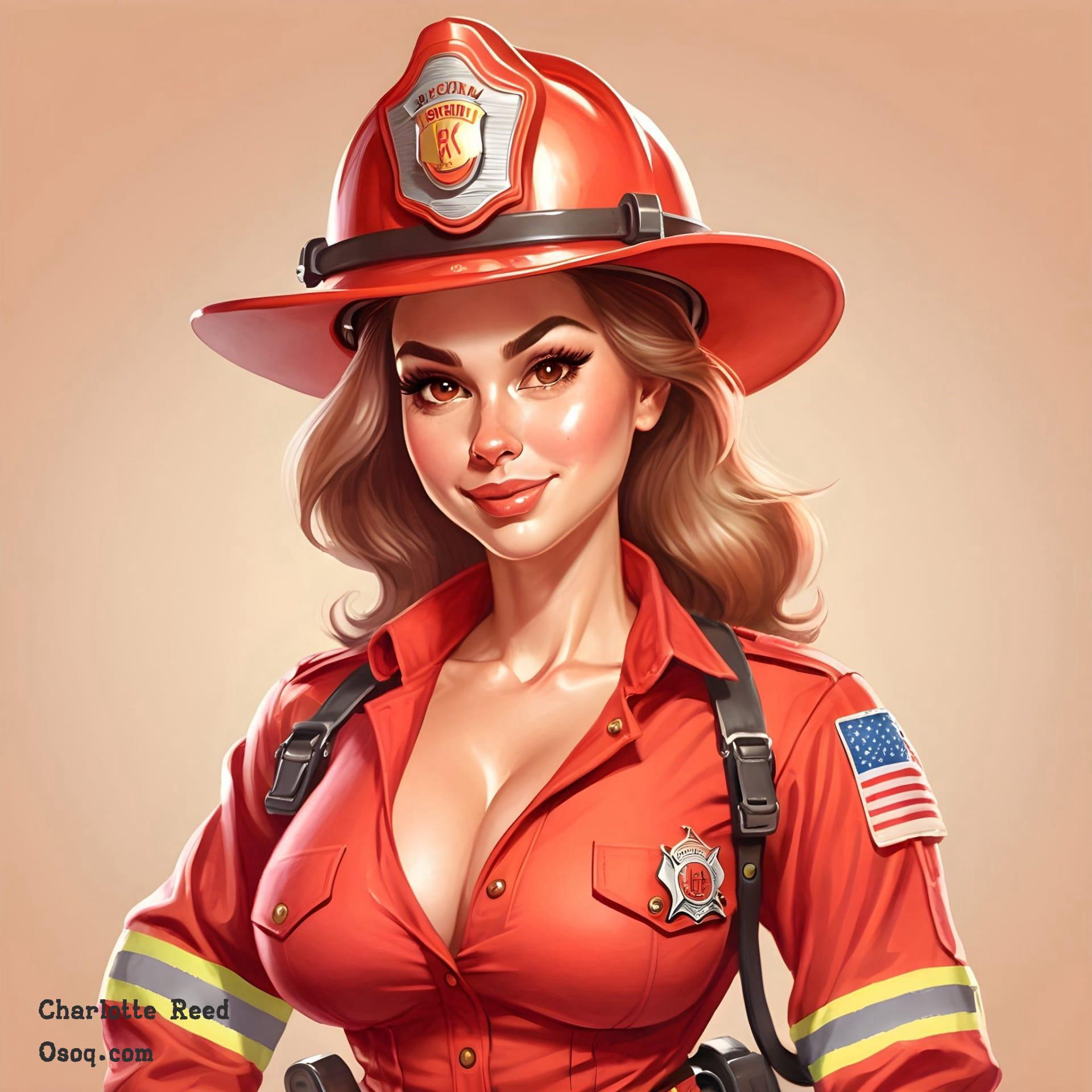 Firefighter caricature 20