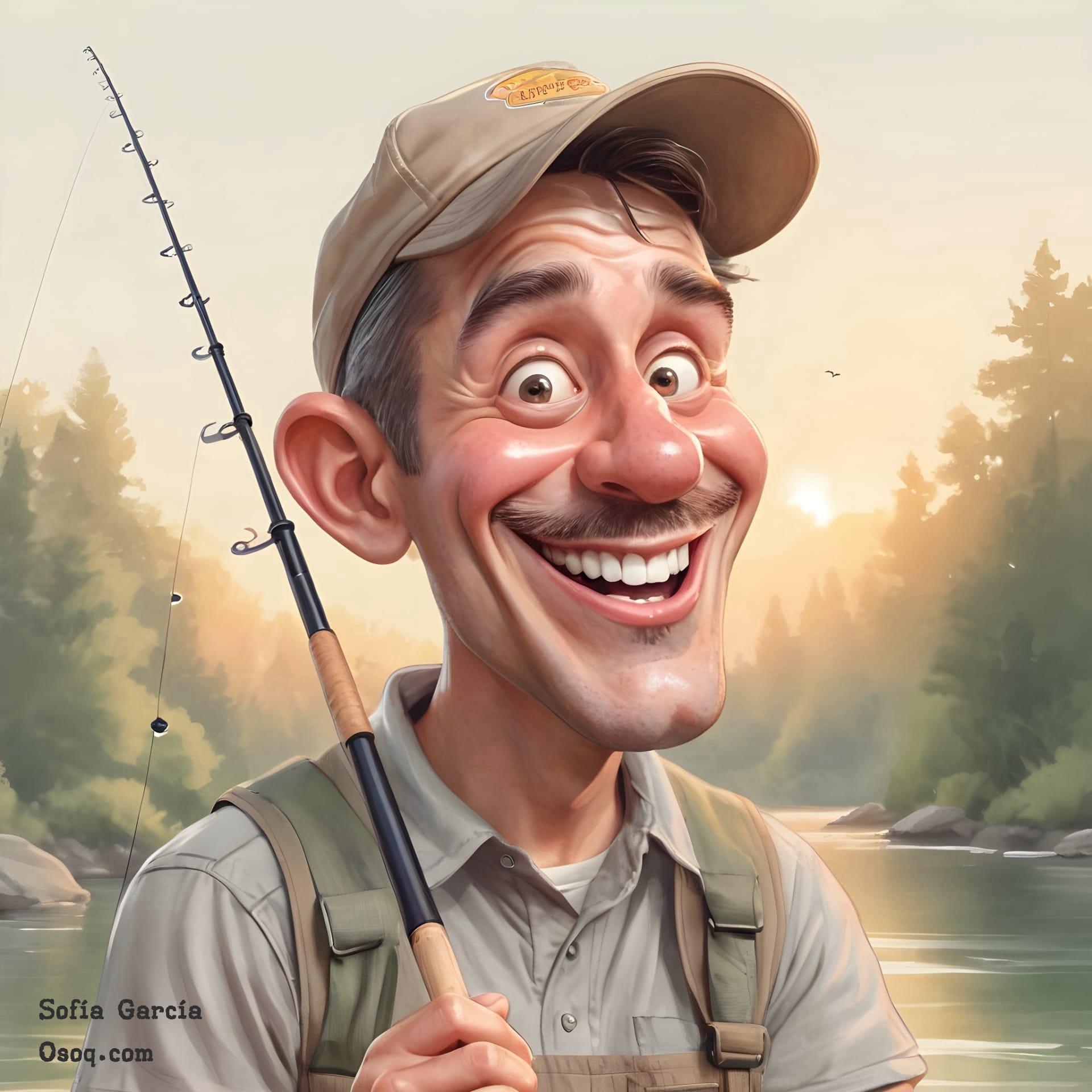 Fisherman caricature 01