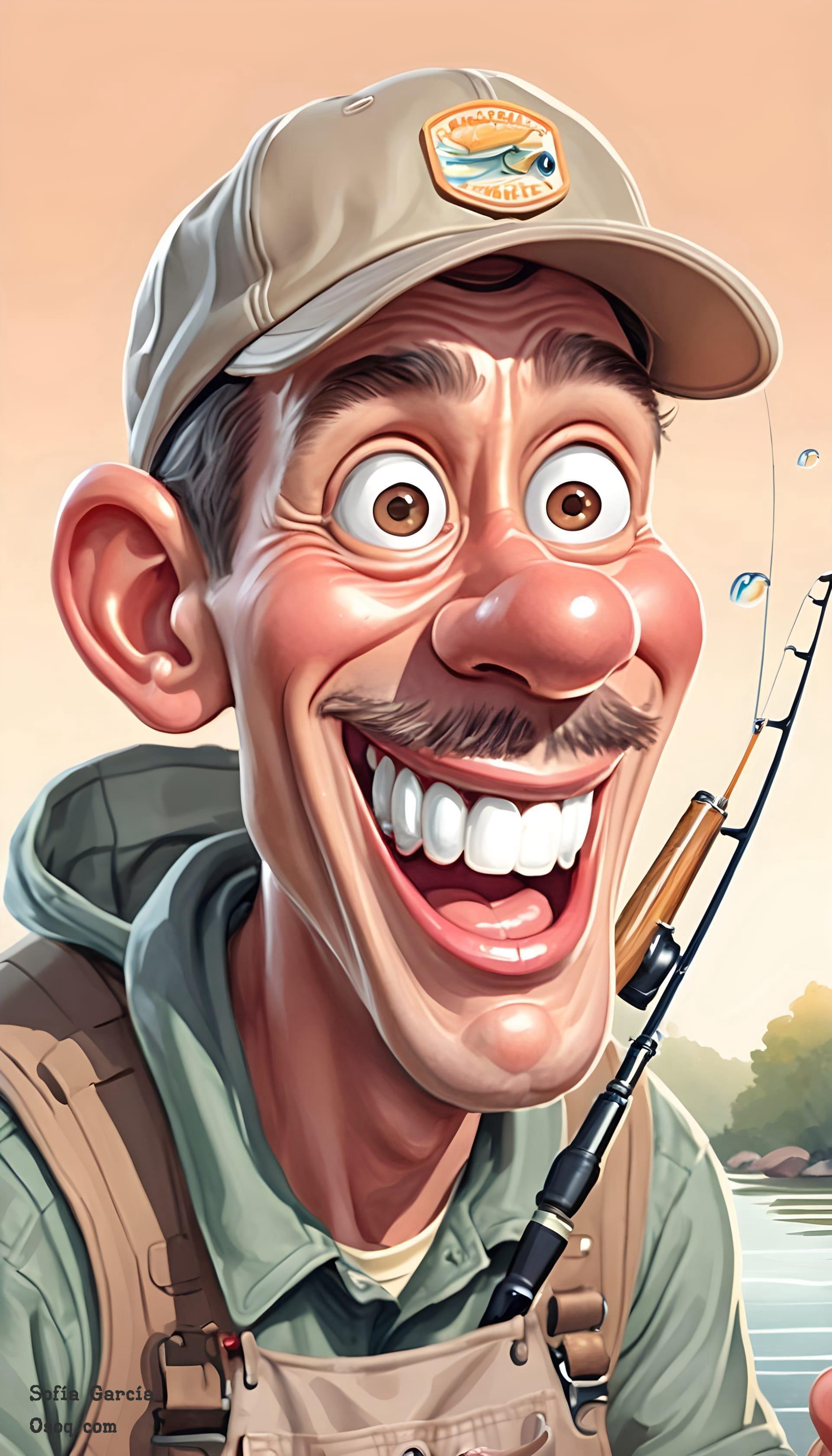 Fisherman caricature 03