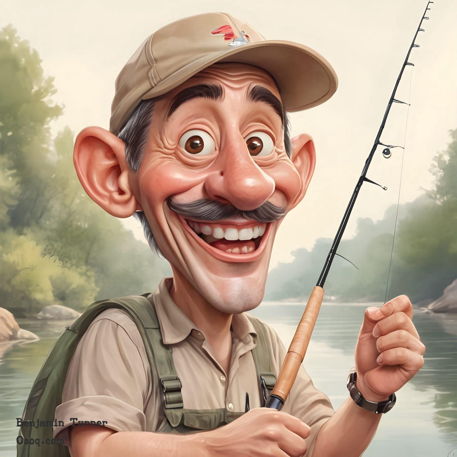 Fisherman caricature 04