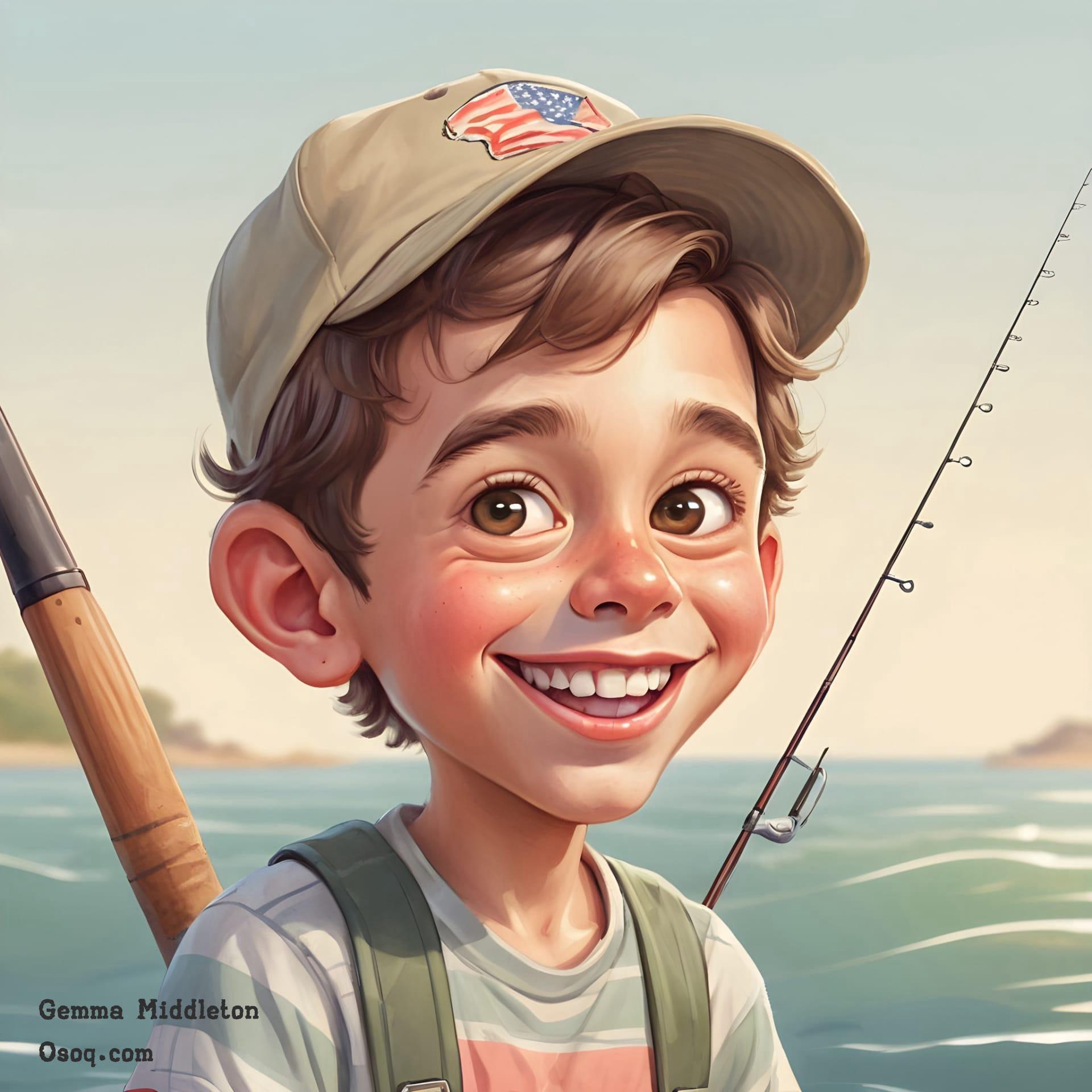 Fisherman caricature 06