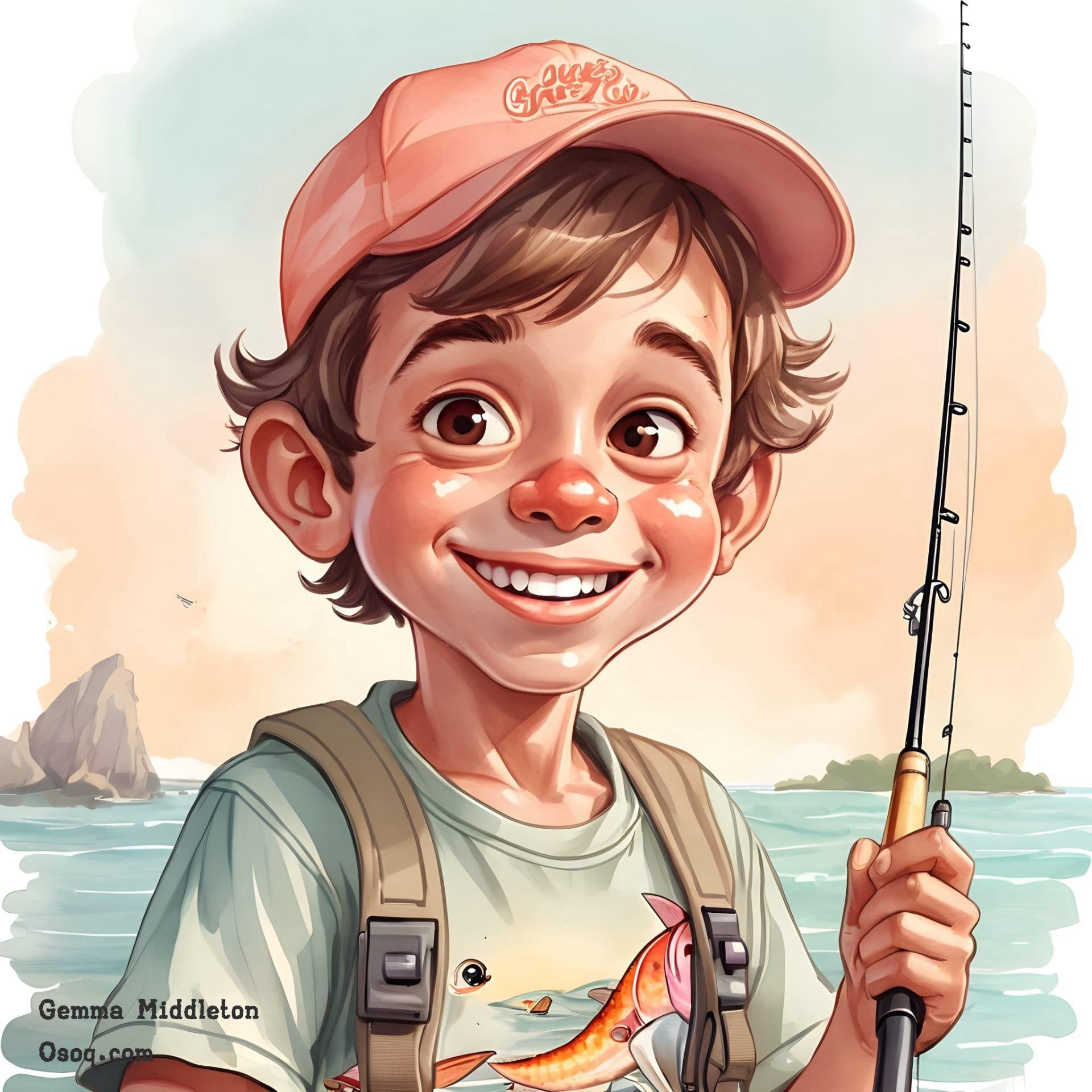 Fisherman Caricature | osoq.com