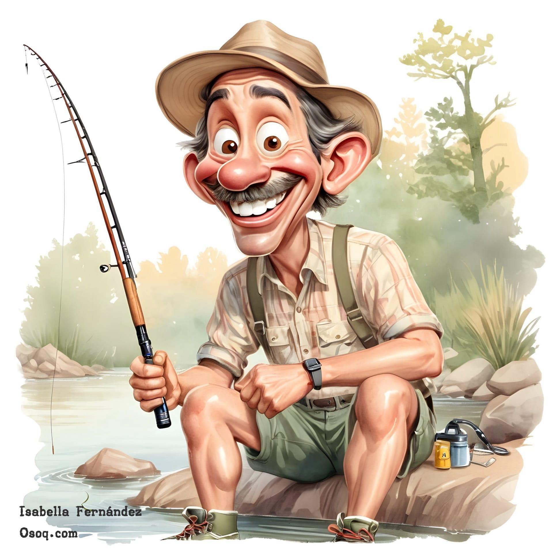 Fisherman caricature 11