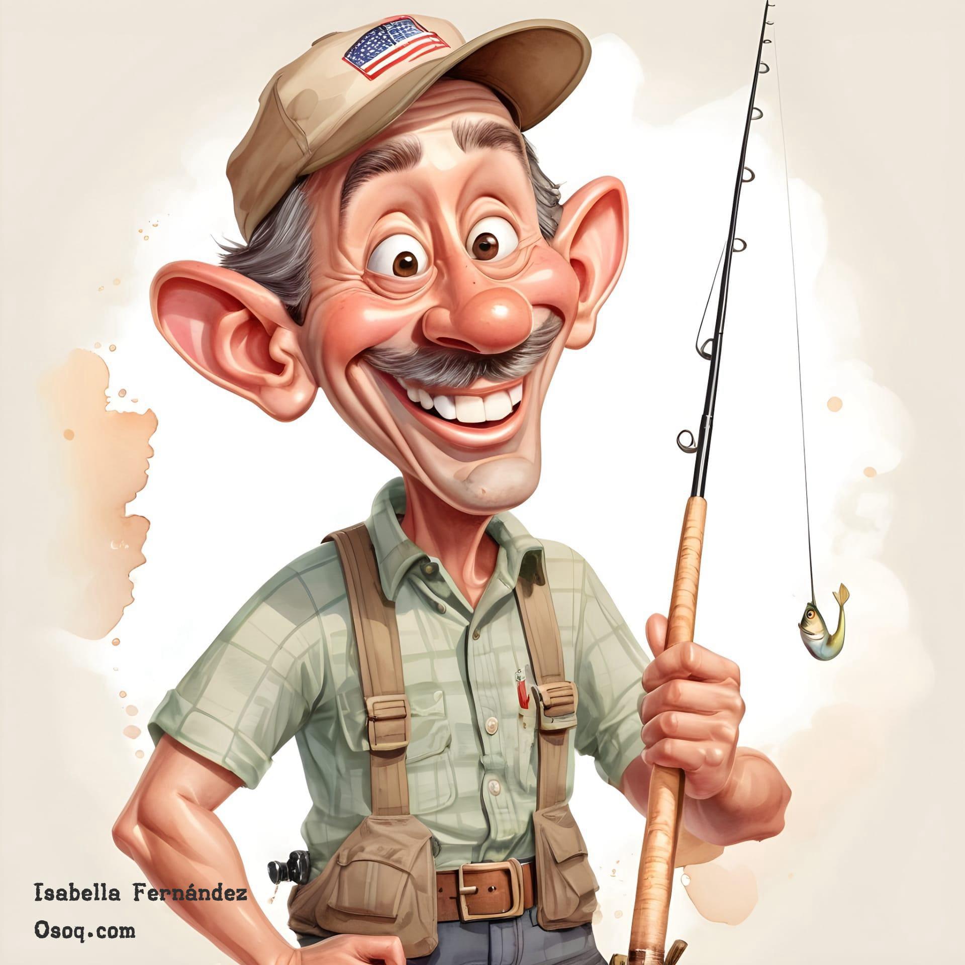 Fisherman caricature 12