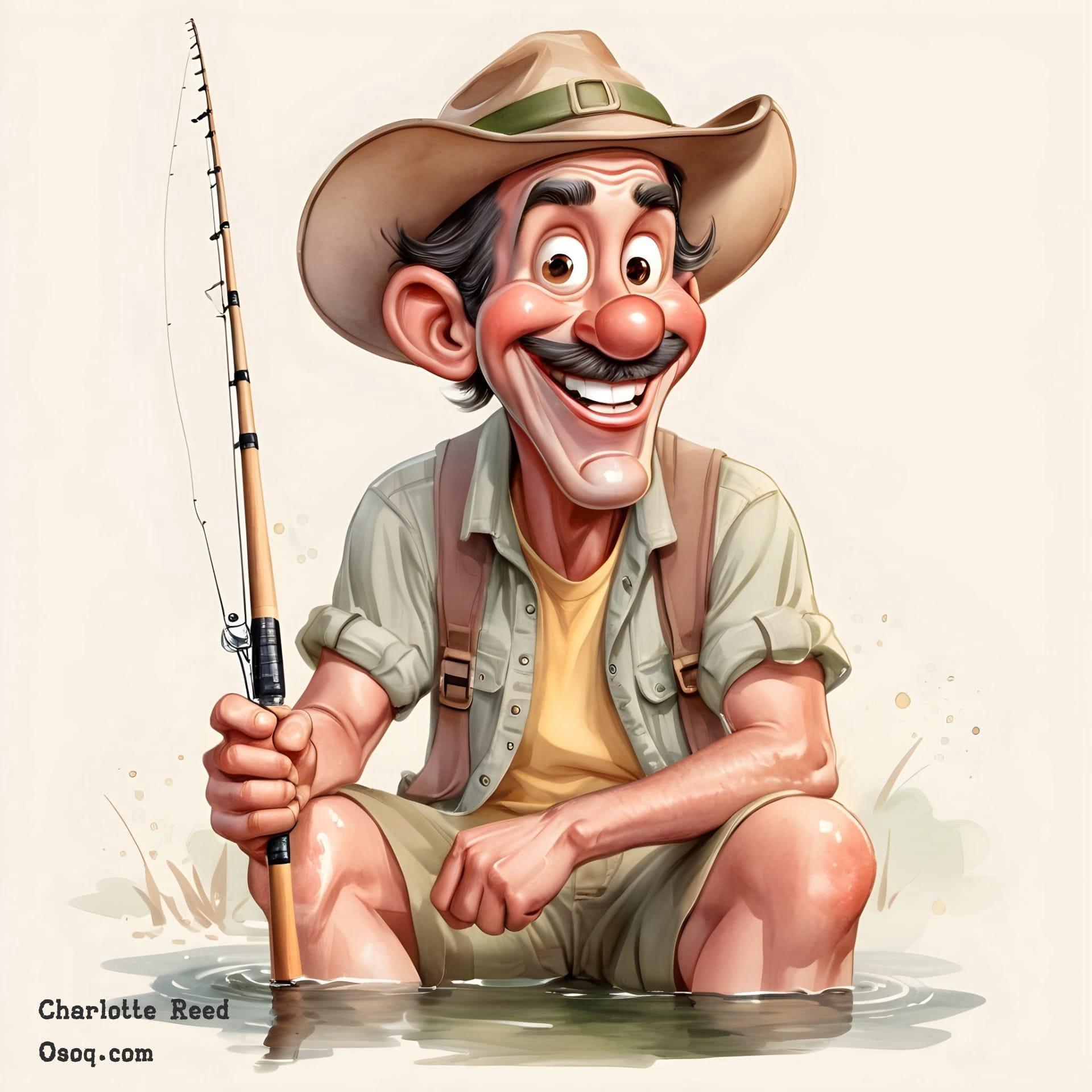 Fisherman caricature 14