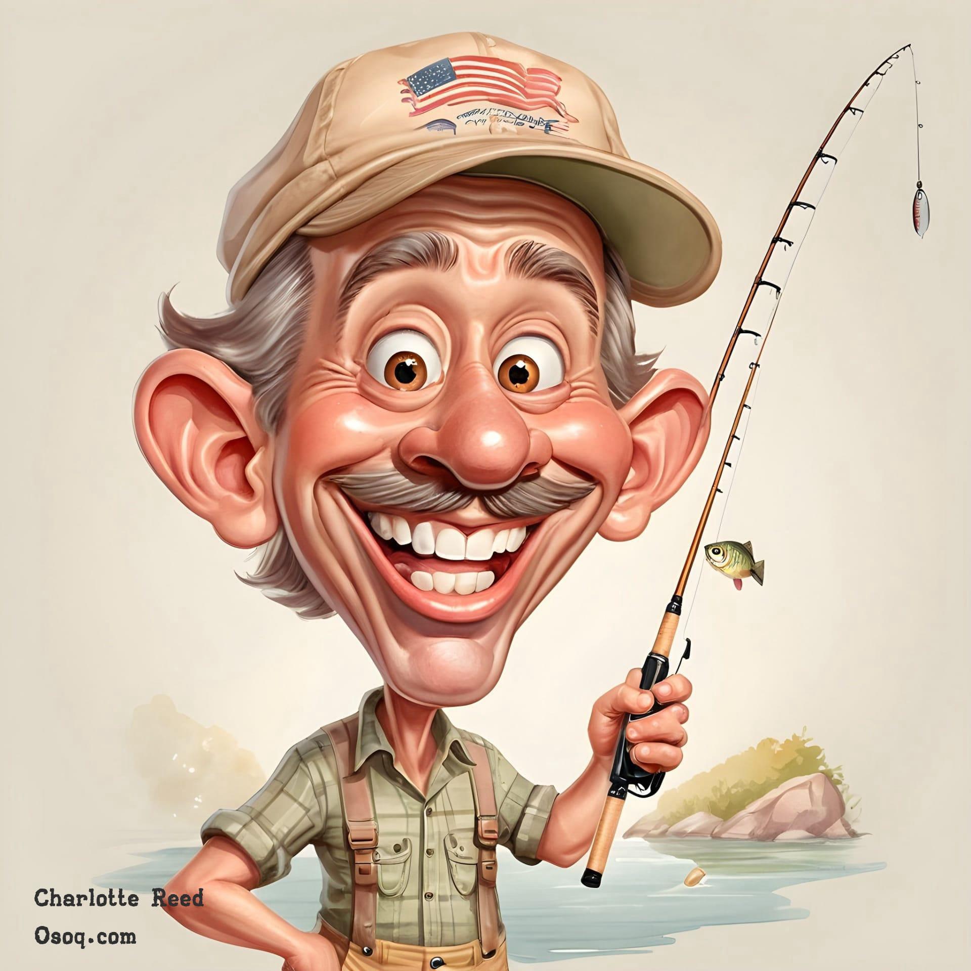 Fisherman caricature 15