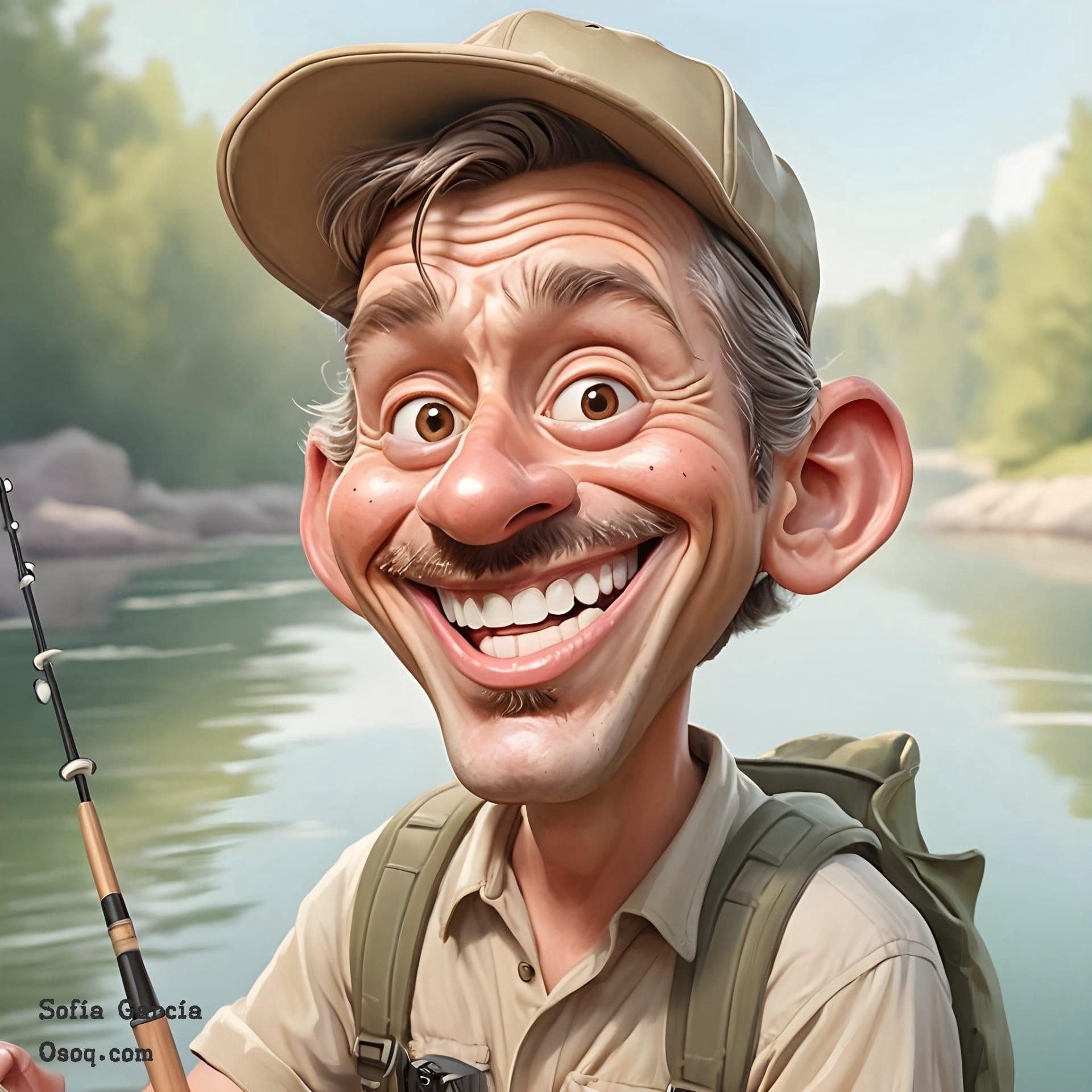 Fisherman caricature 16