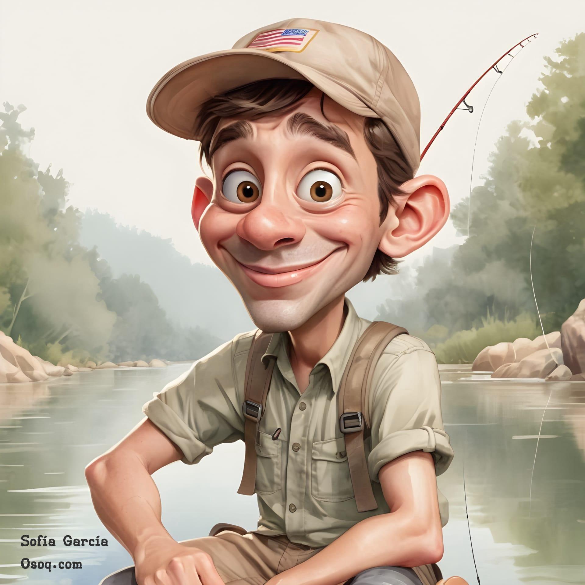 Fisherman caricature 18