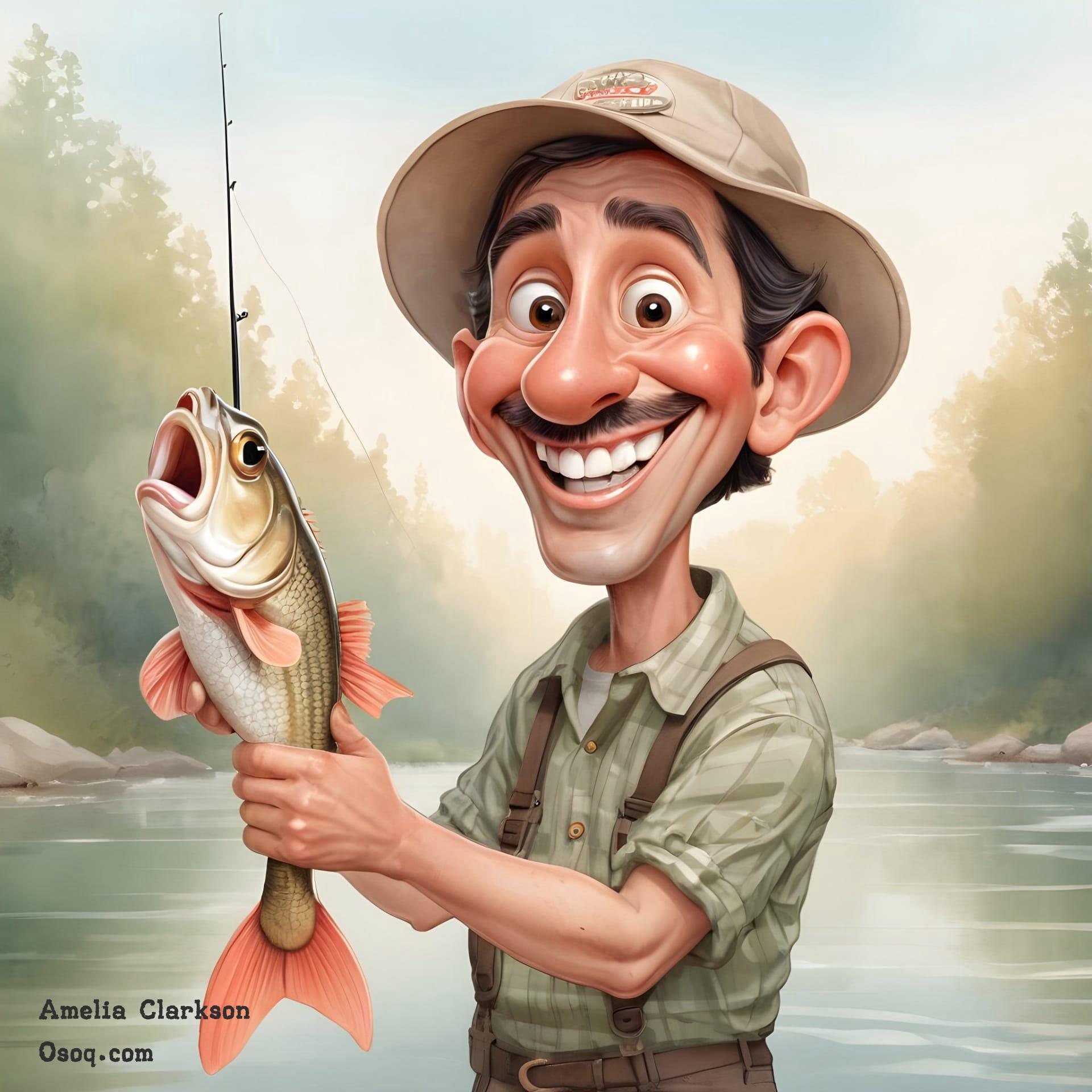 Fisherman caricature 20