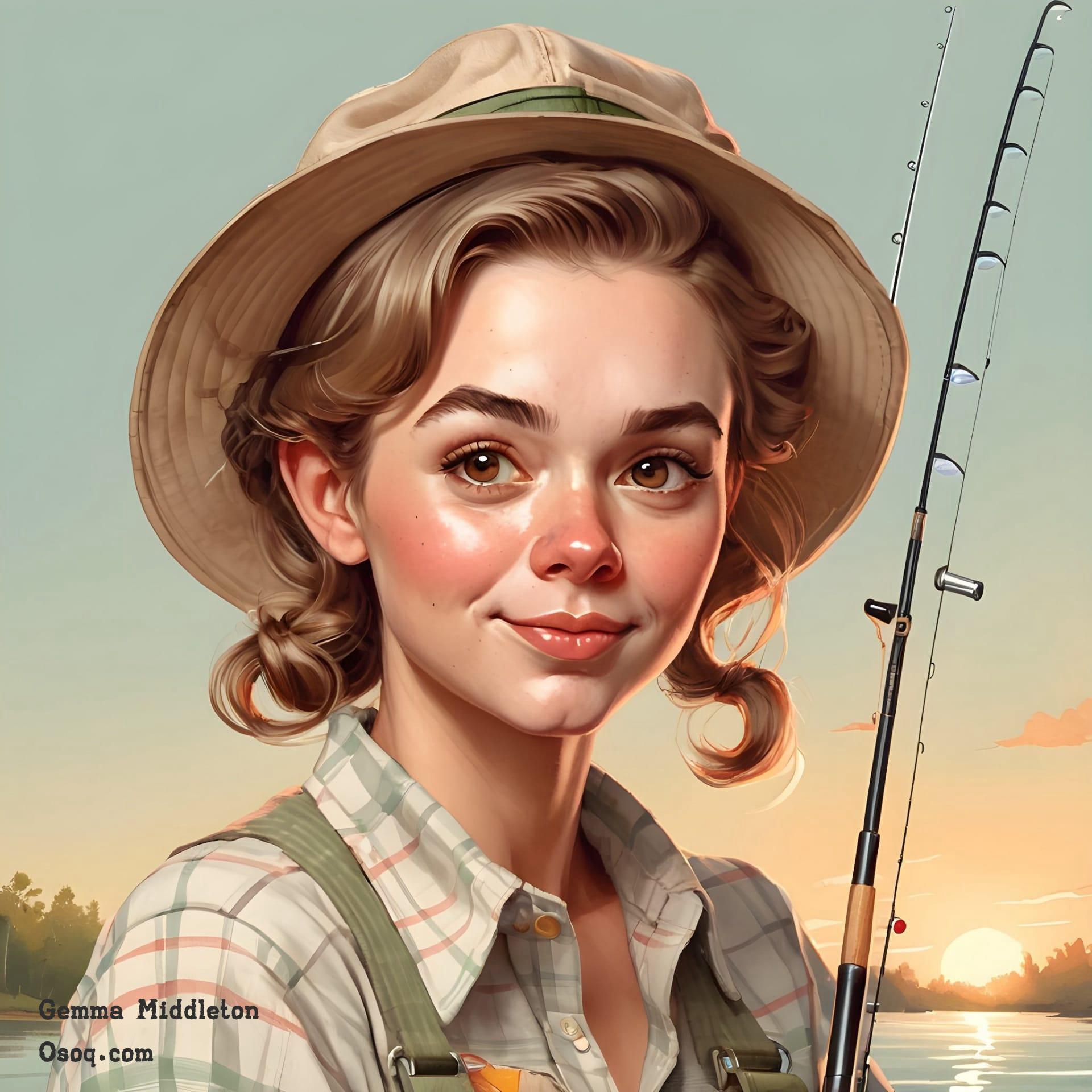 Fishing caricature 16