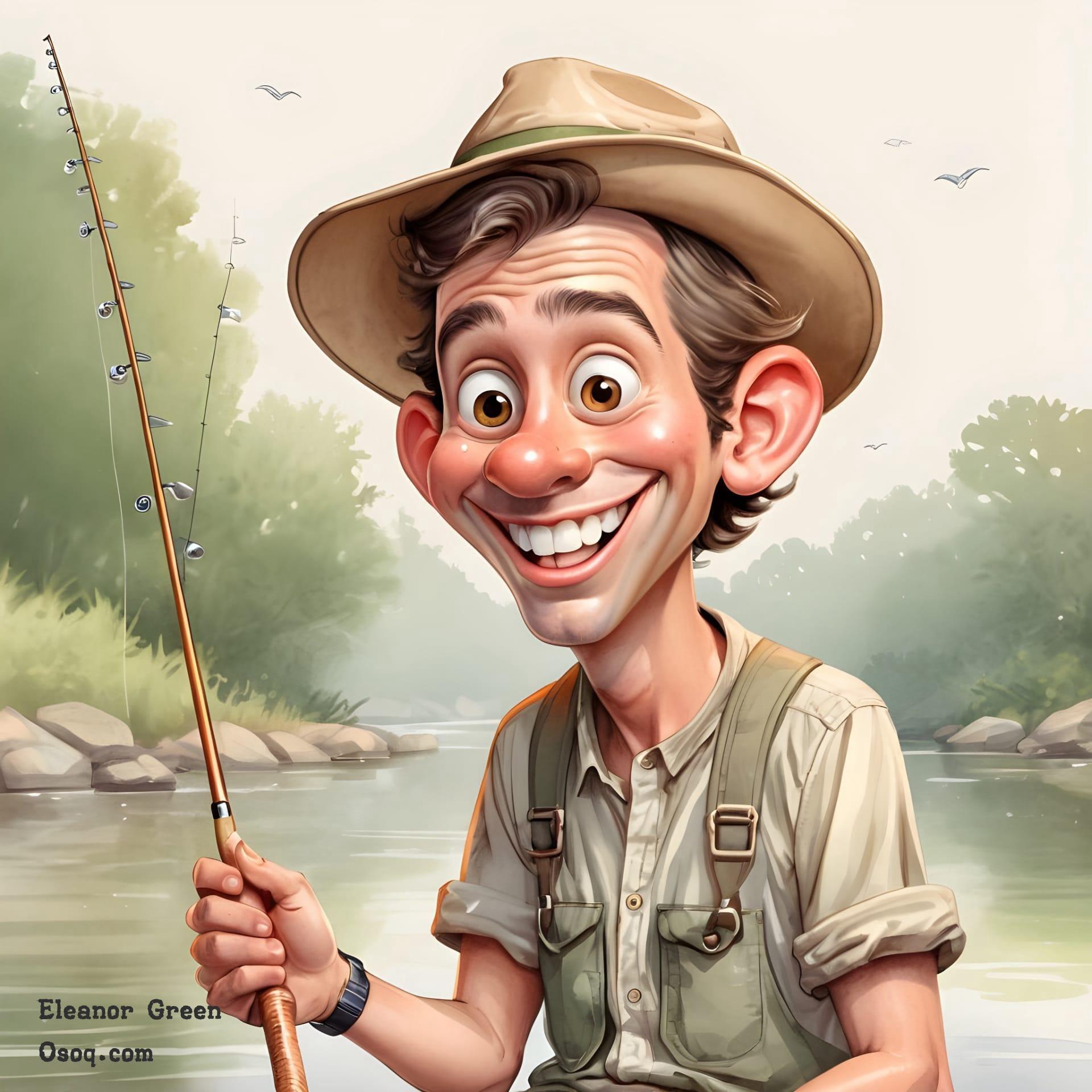 Fishing caricature 20